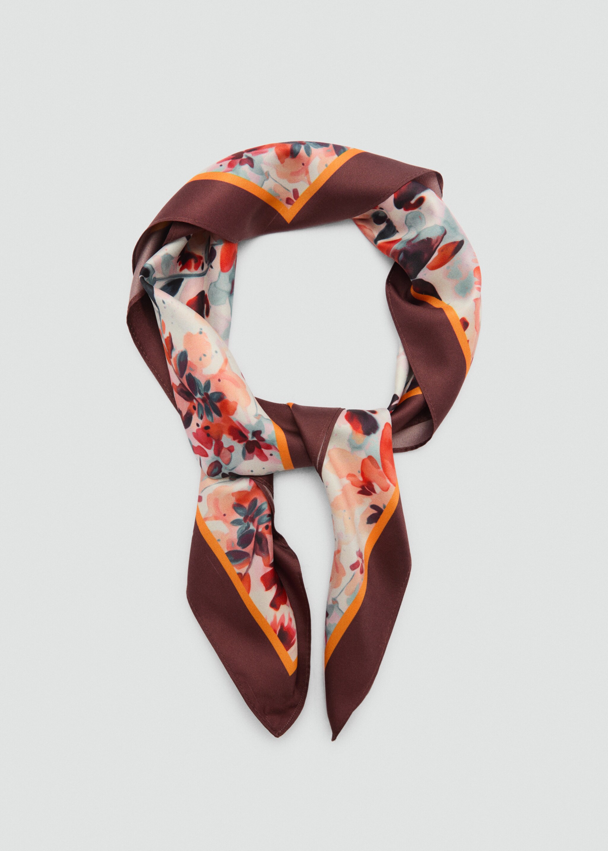 Floral-print scarf - Details of the article 1