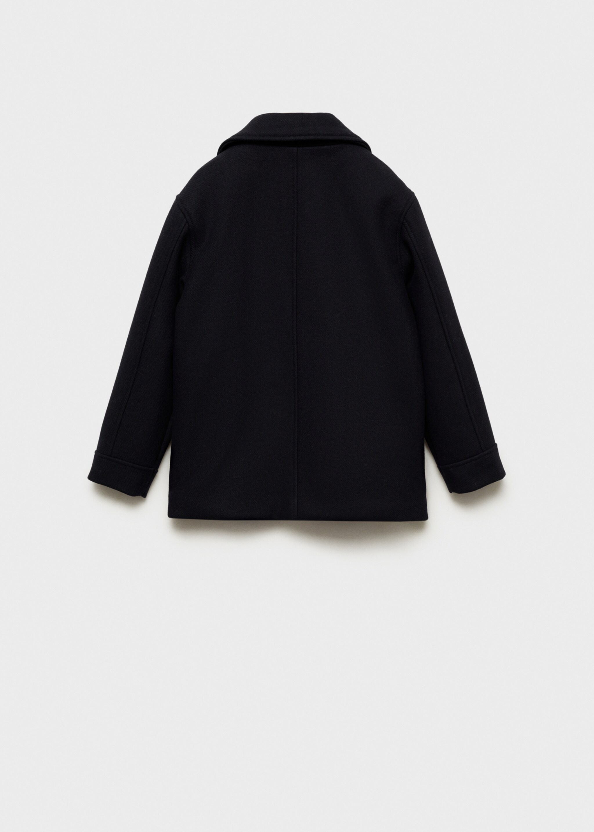 Buttoned wool coat - Reverse of the article