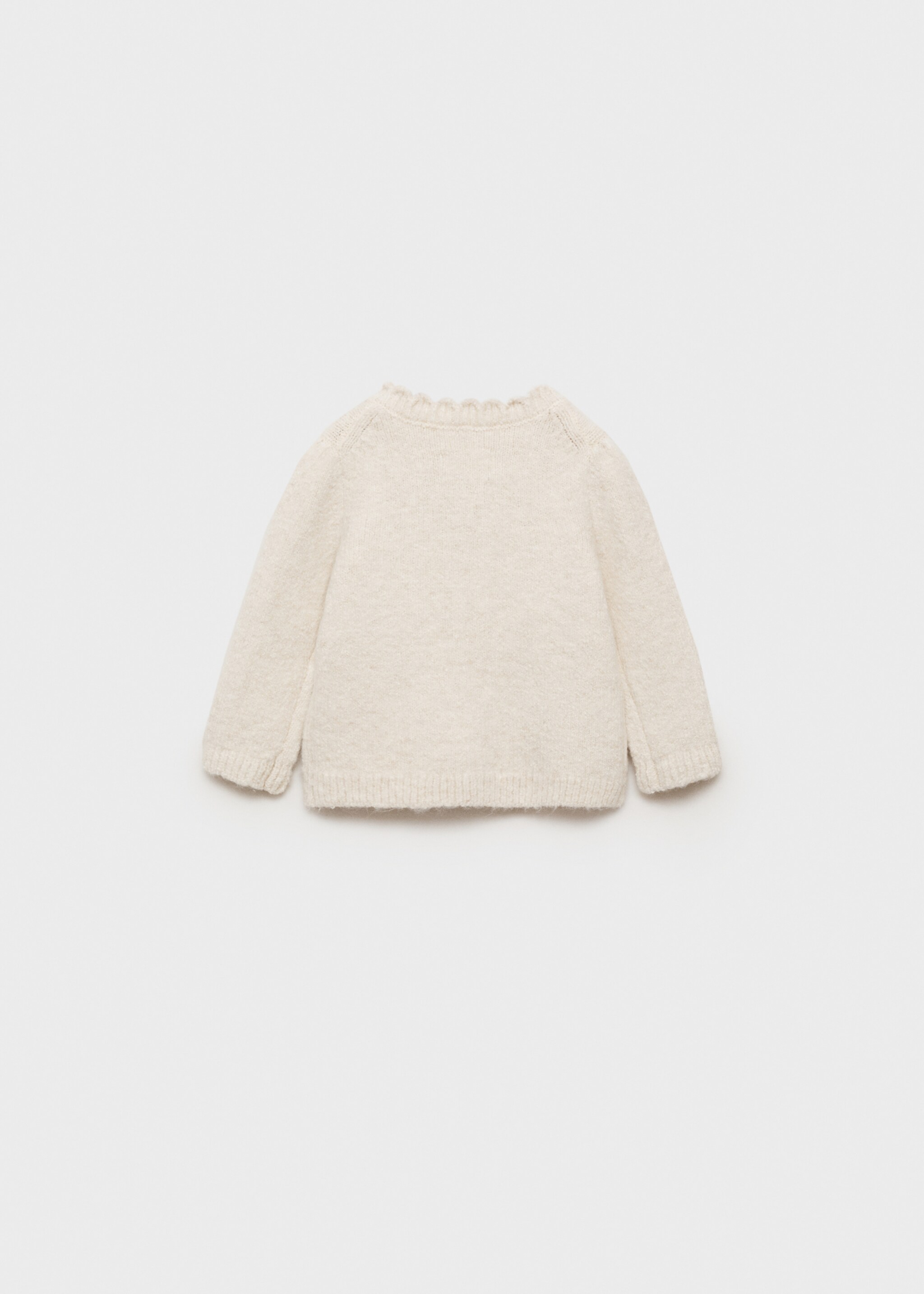 Ruffle  knit cardigan - Reverse of the article