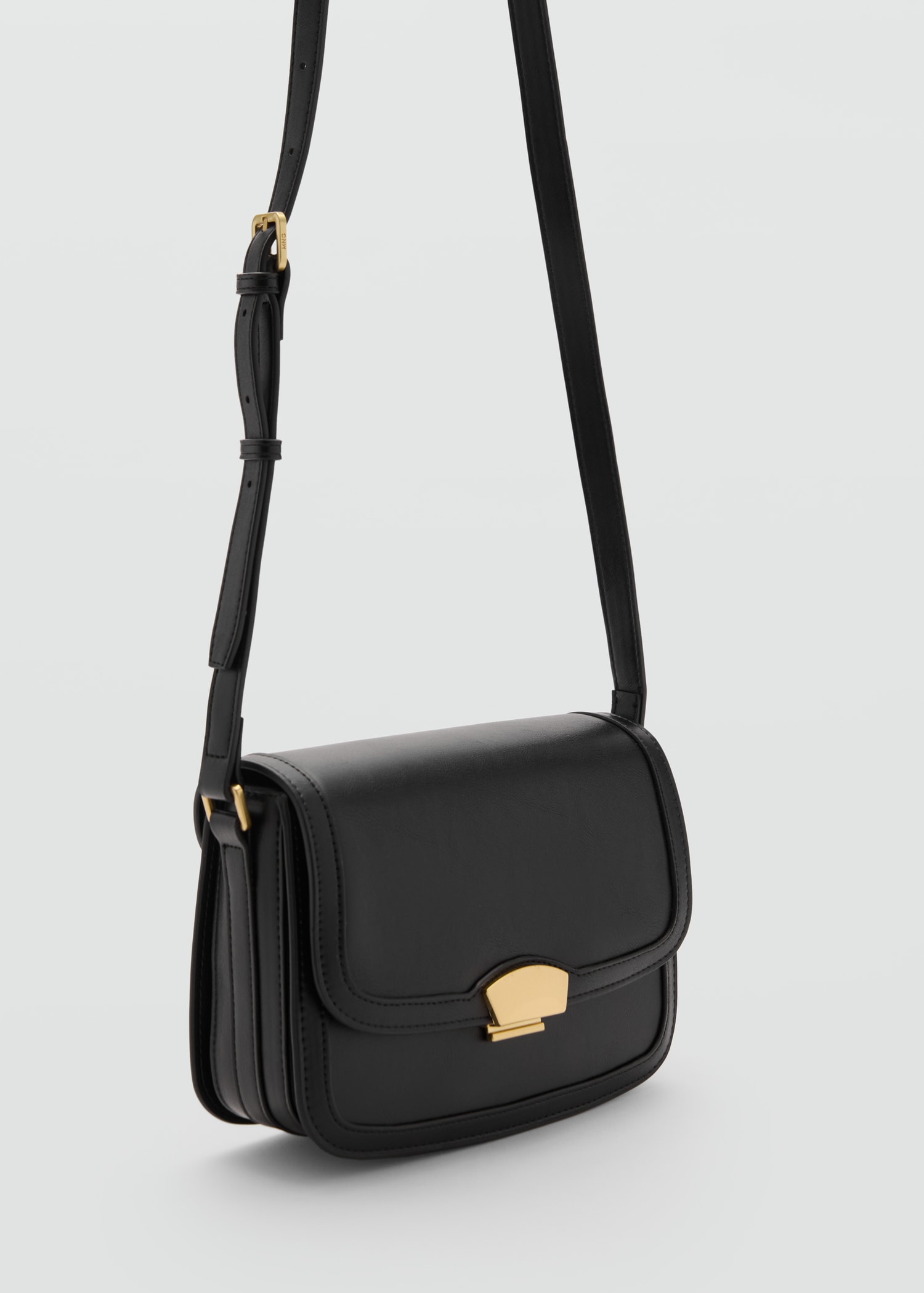 Crossbody bag with metal closure - Medium plane