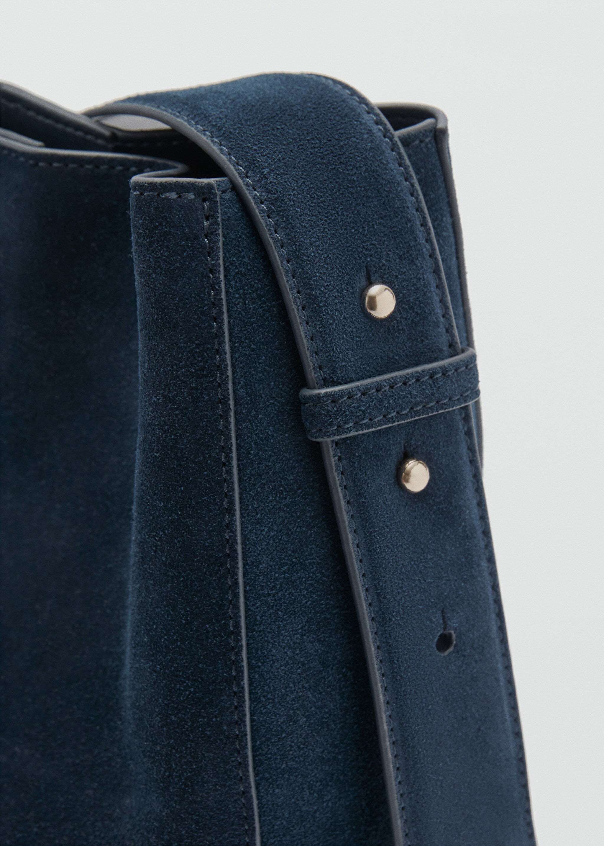 Suede mini shopper bag - Details of the article 2