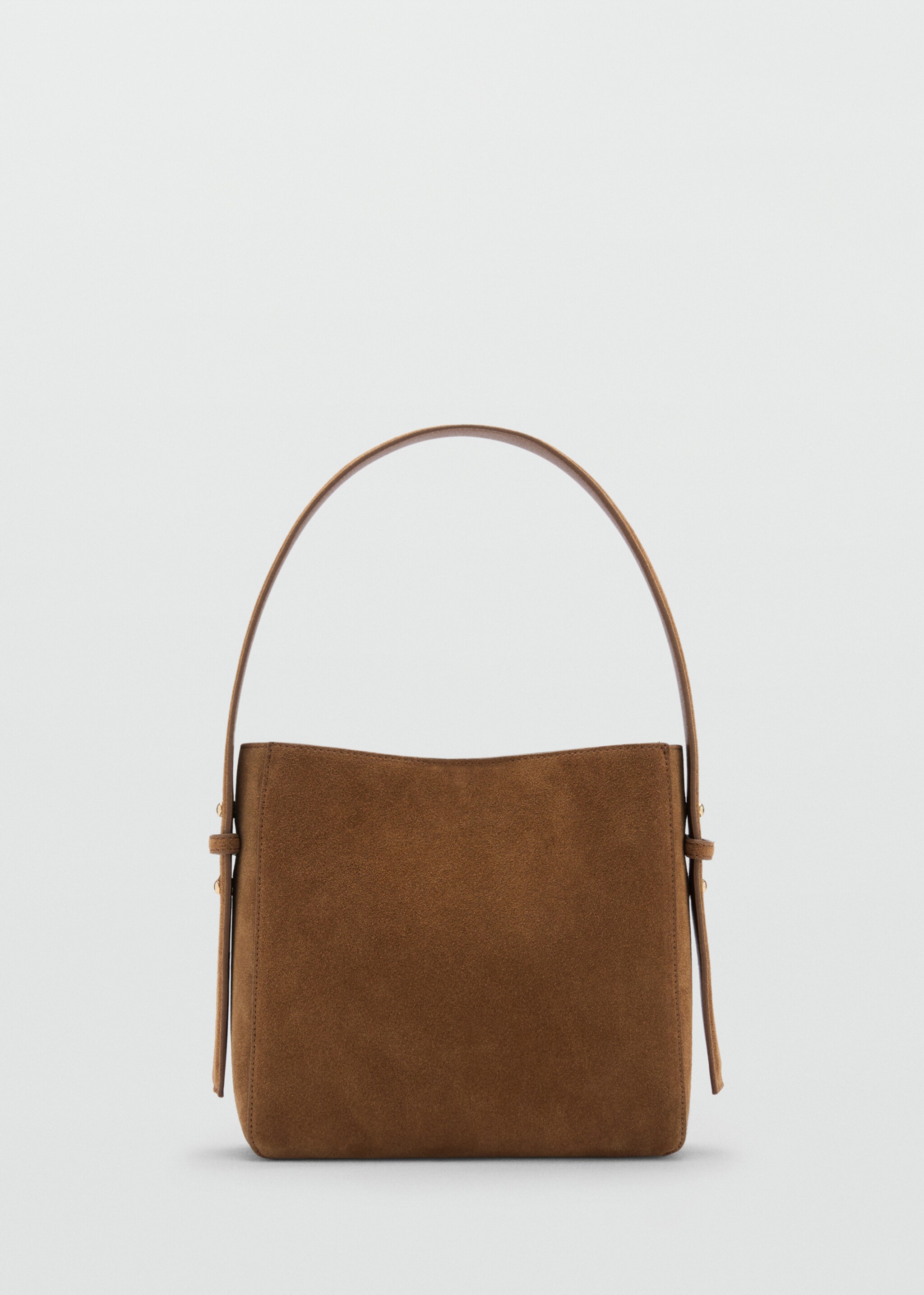 Suede mini shopper bag - Article without model