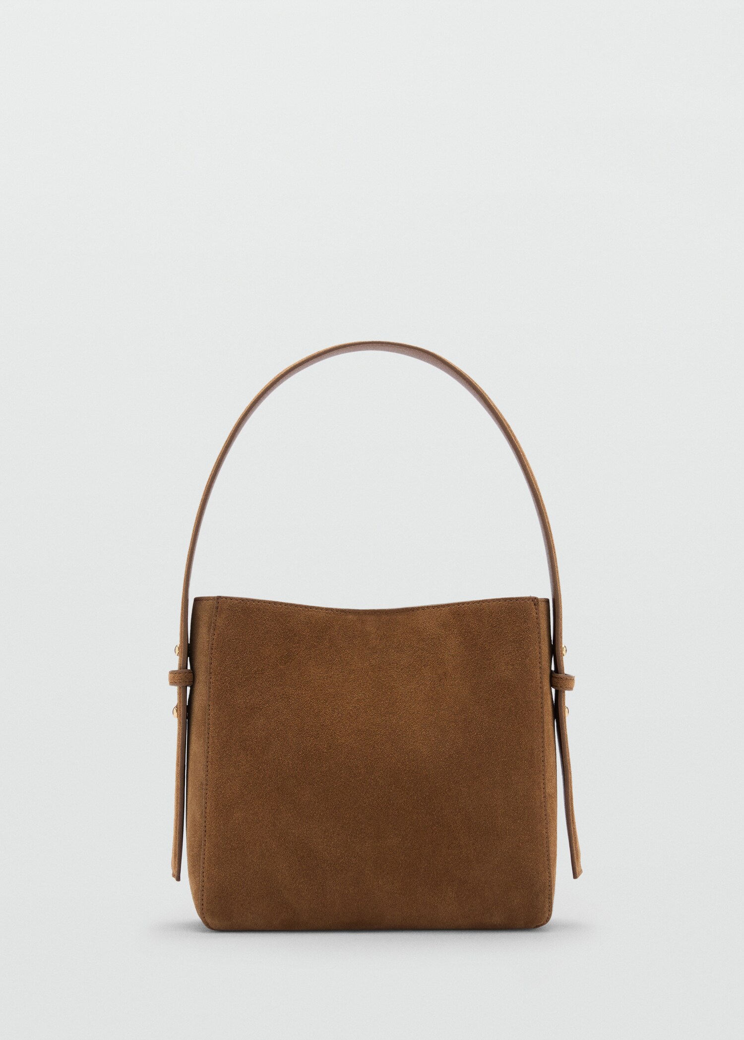 Süet mini shopper çanta - Modelsiz ürün