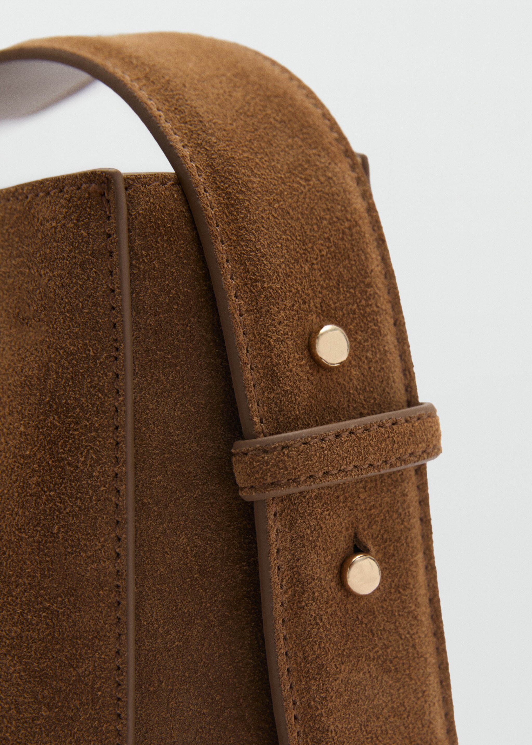 Suede mini shopper bag - Details of the article 2