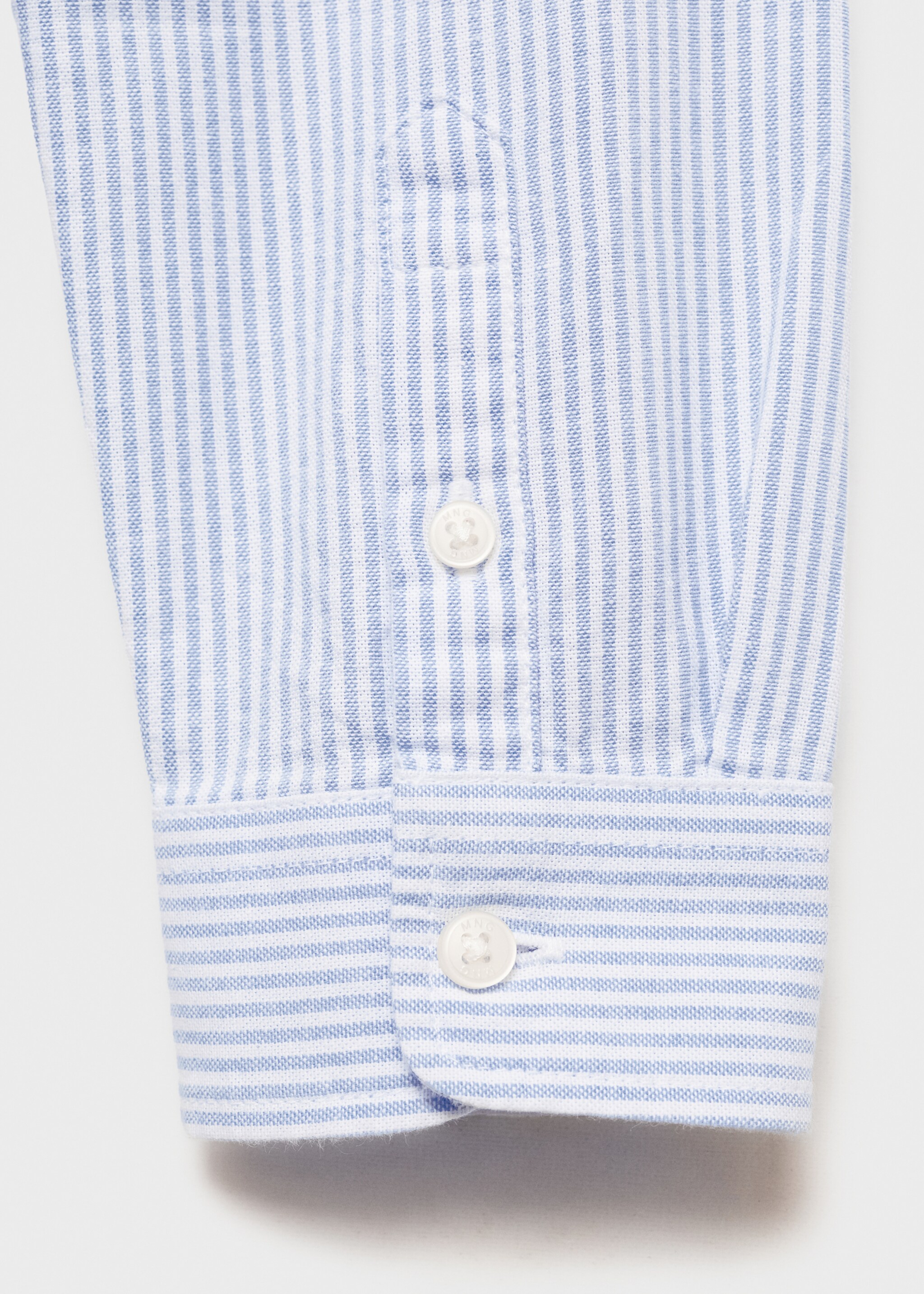 Hemd aus 100 % Baumwolle mit Oxford-Streifen - Detail des Artikels 0