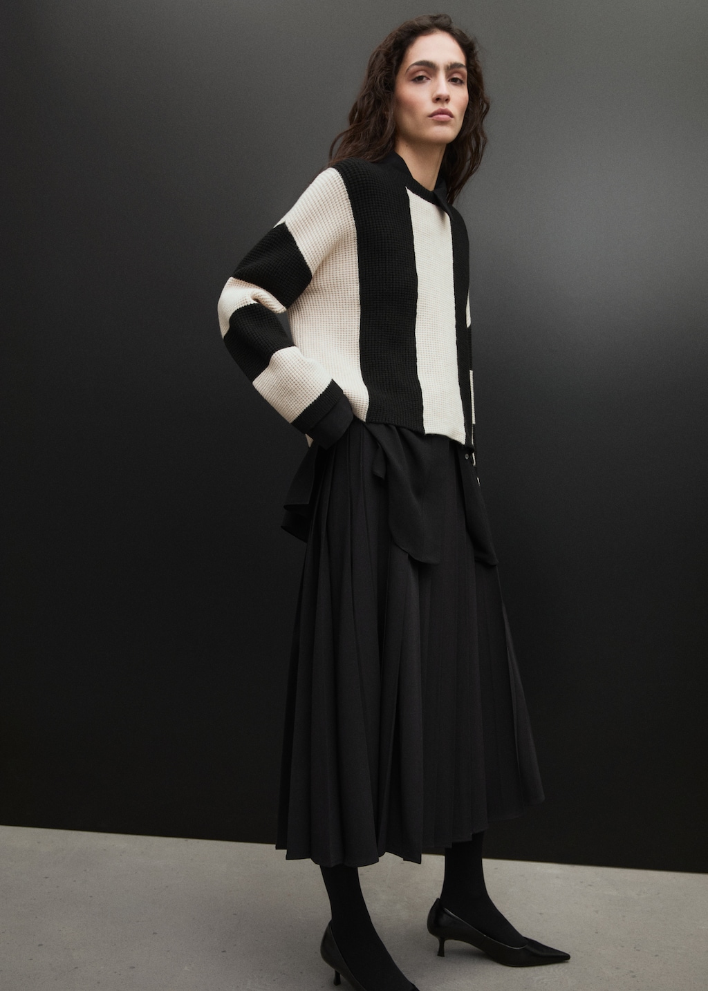 Knit striped sweater - Women | MANGO USA