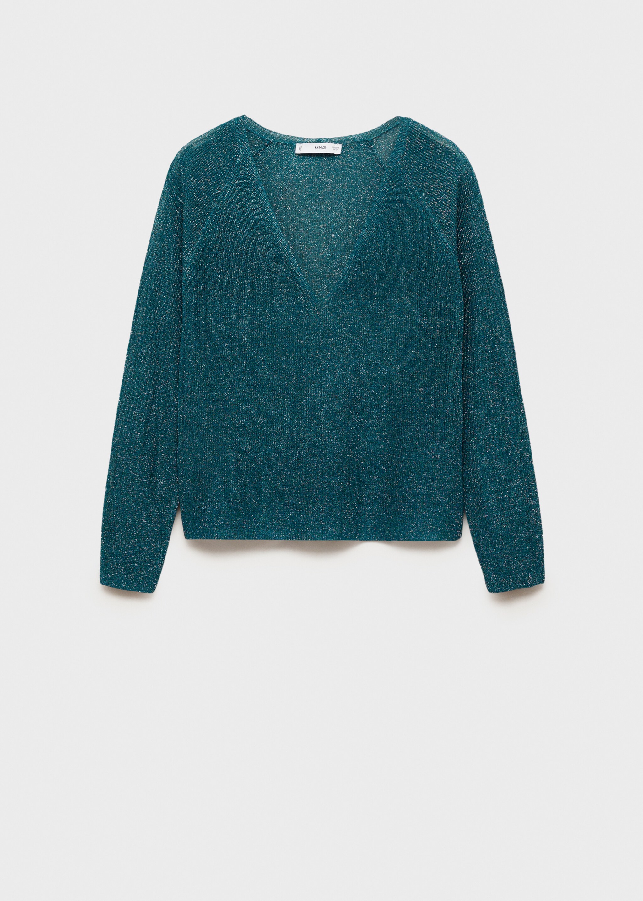 V-neck lurex sweater - Article without model