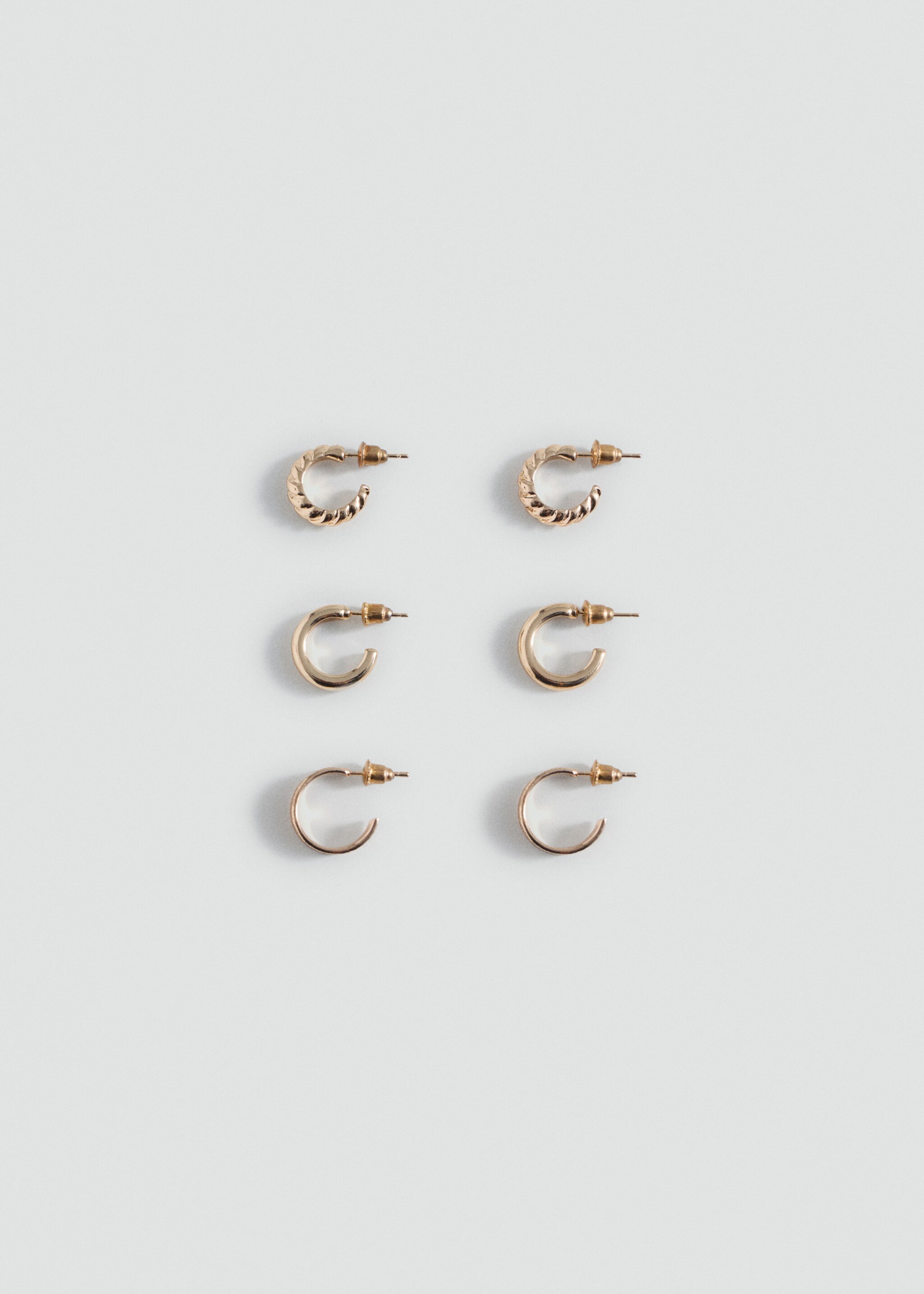 Pack of 3 hoop earrings - Article without model
