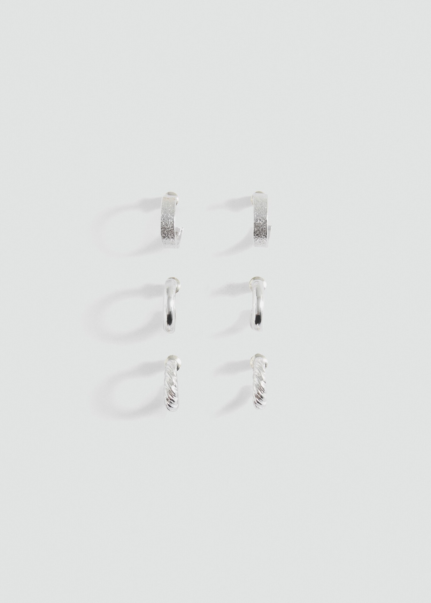 Pack of 3 hoop earrings - Article without model