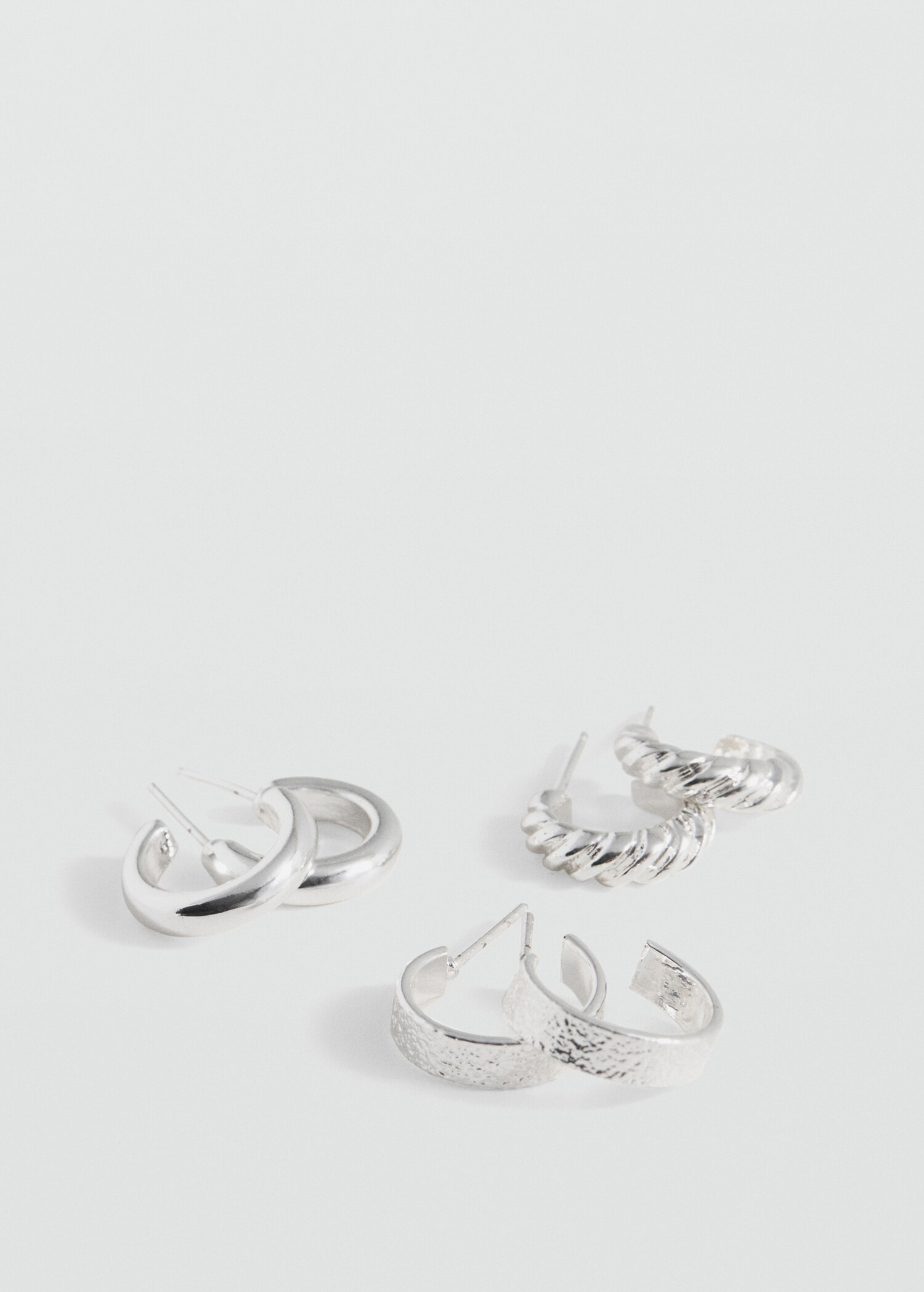 Pack of 3 hoop earrings - Details of the article 1