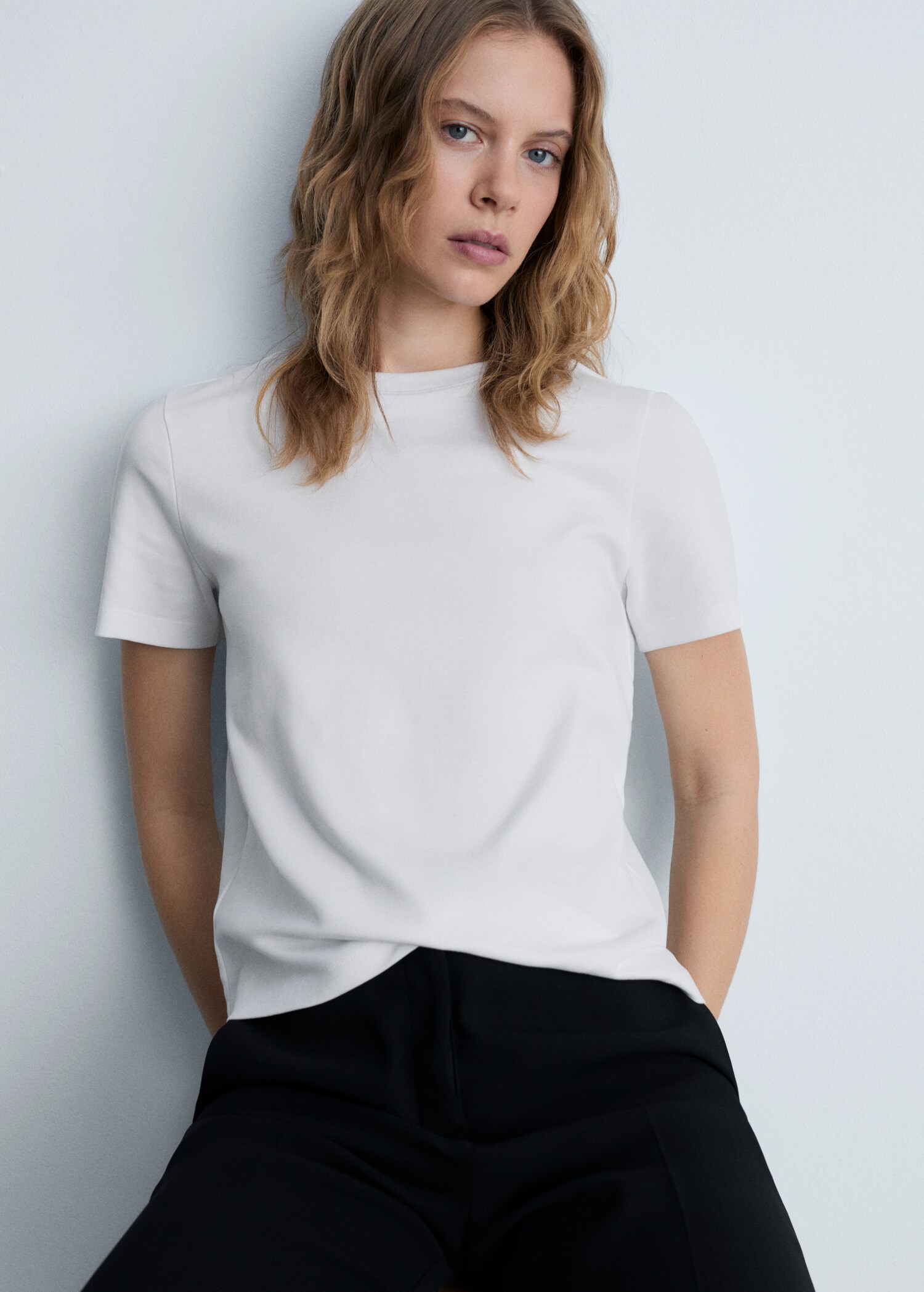 Basic 100% cotton t-shirt - Medium plane