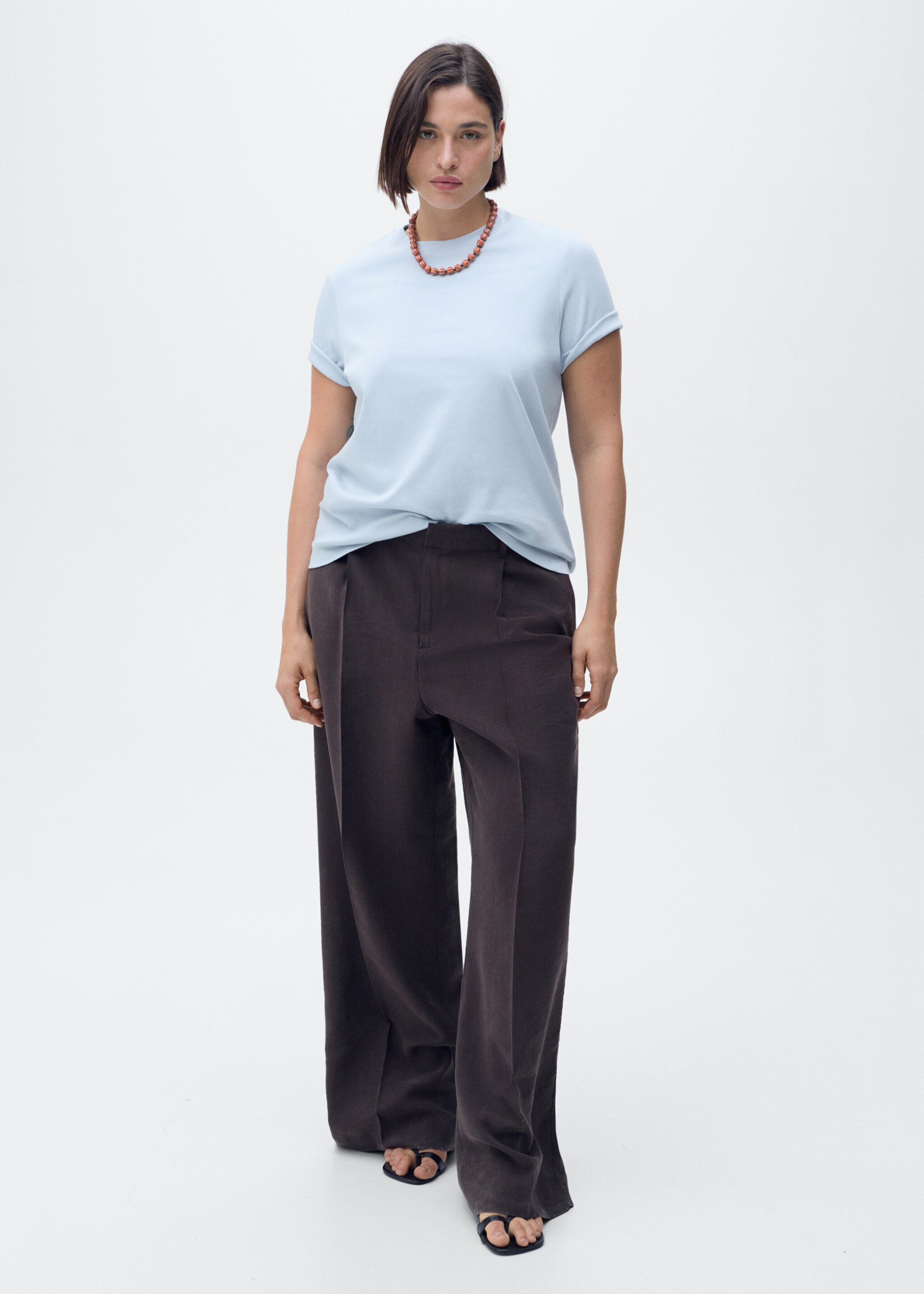 Short-sleeved cotton t-shirt - Details of the article 3