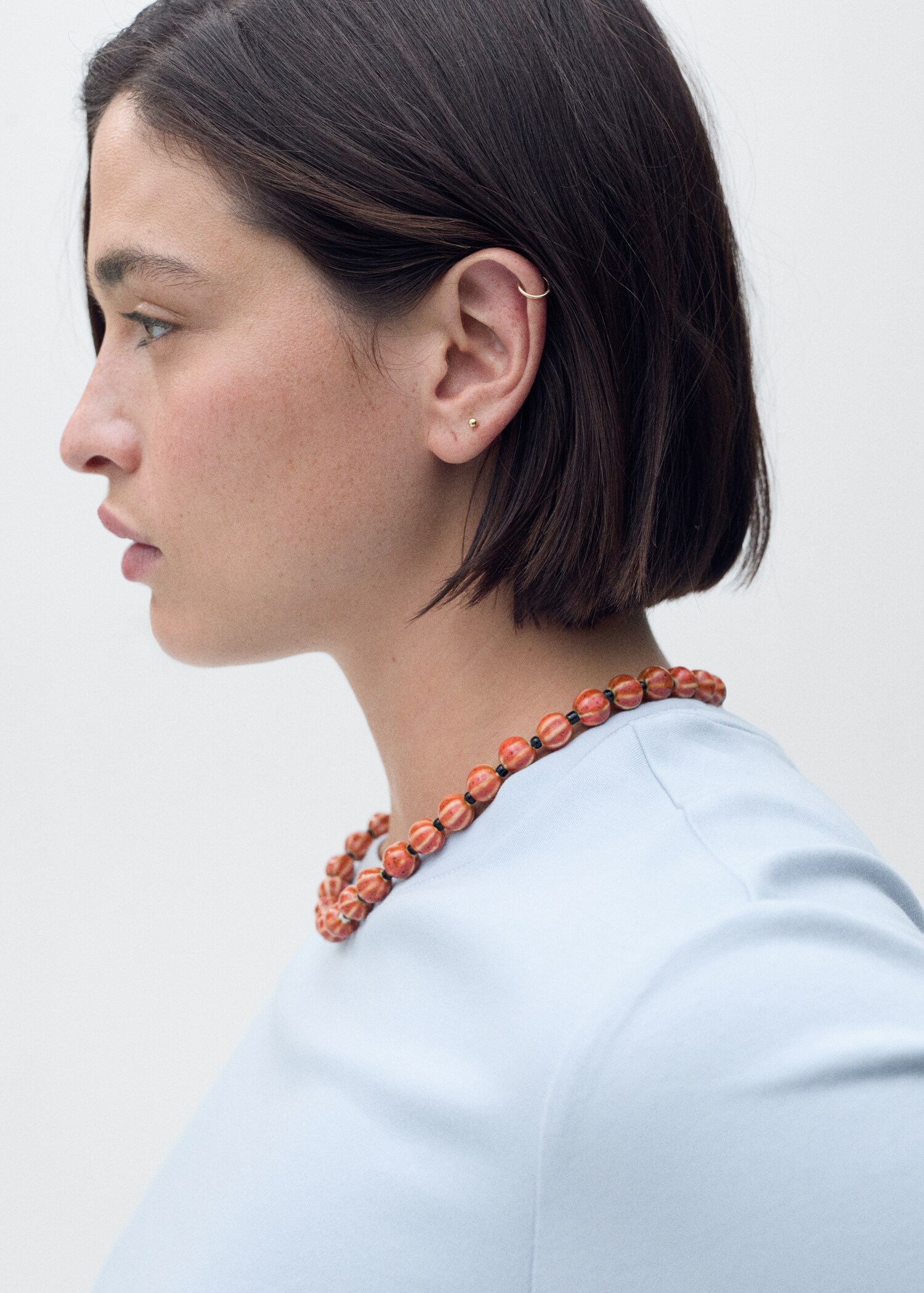 Short-sleeved cotton t-shirt - Details of the article 4