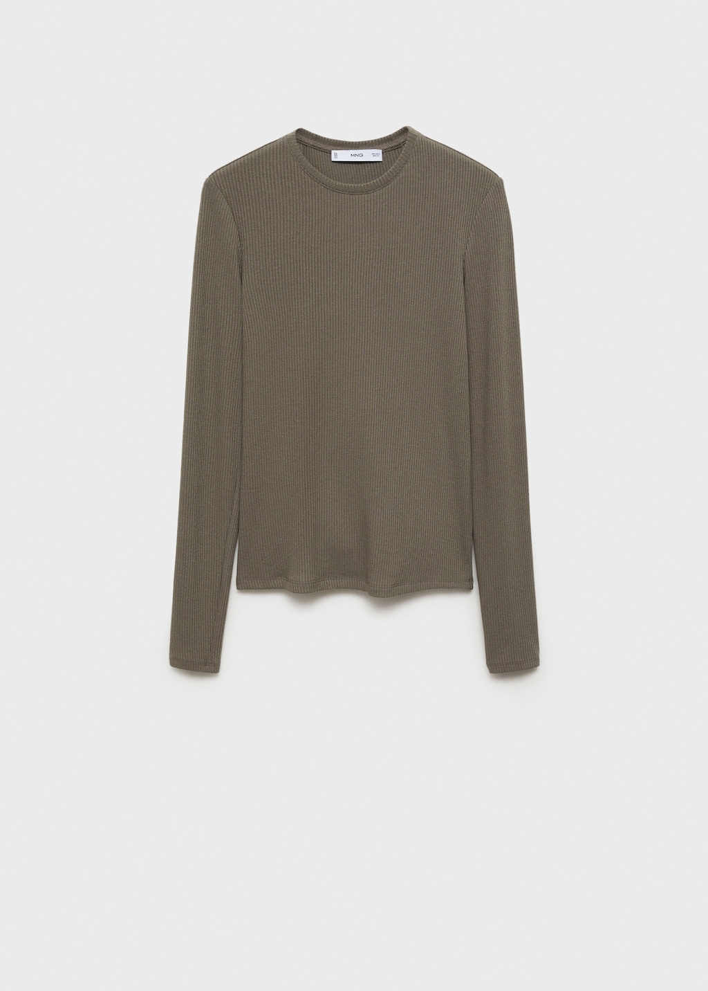 Ribbed long-sleeved t-shirt - Women | MANGO USA Ribbed long-sleeved t-shirt - Women | MANGO USA