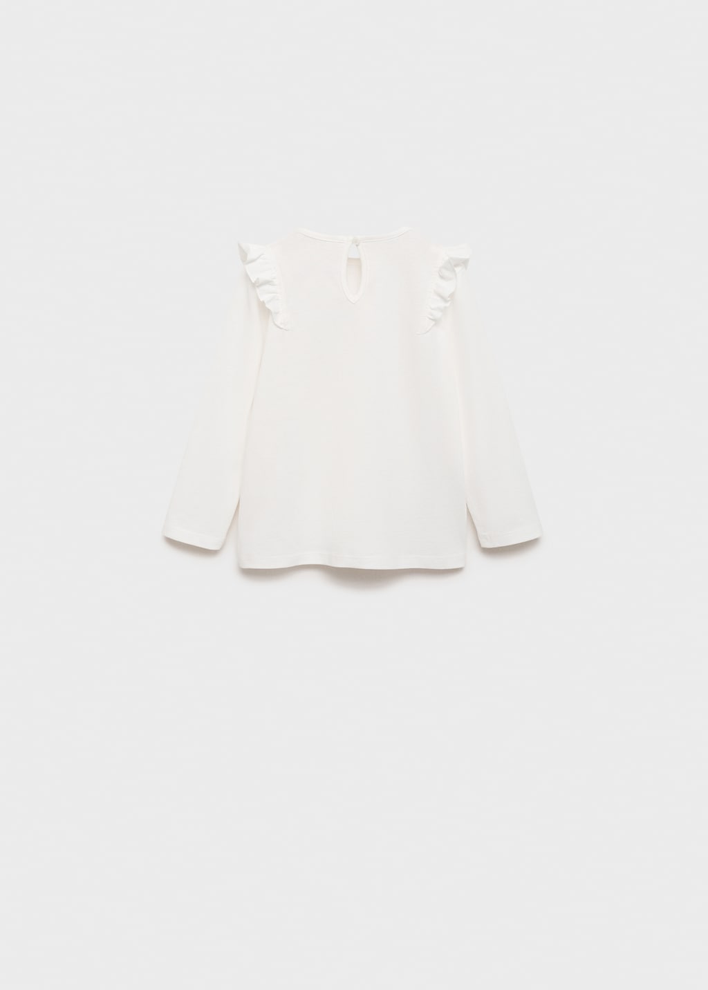 Long -sleeved t-shirt with ruffles - Kids | MANGO Canada