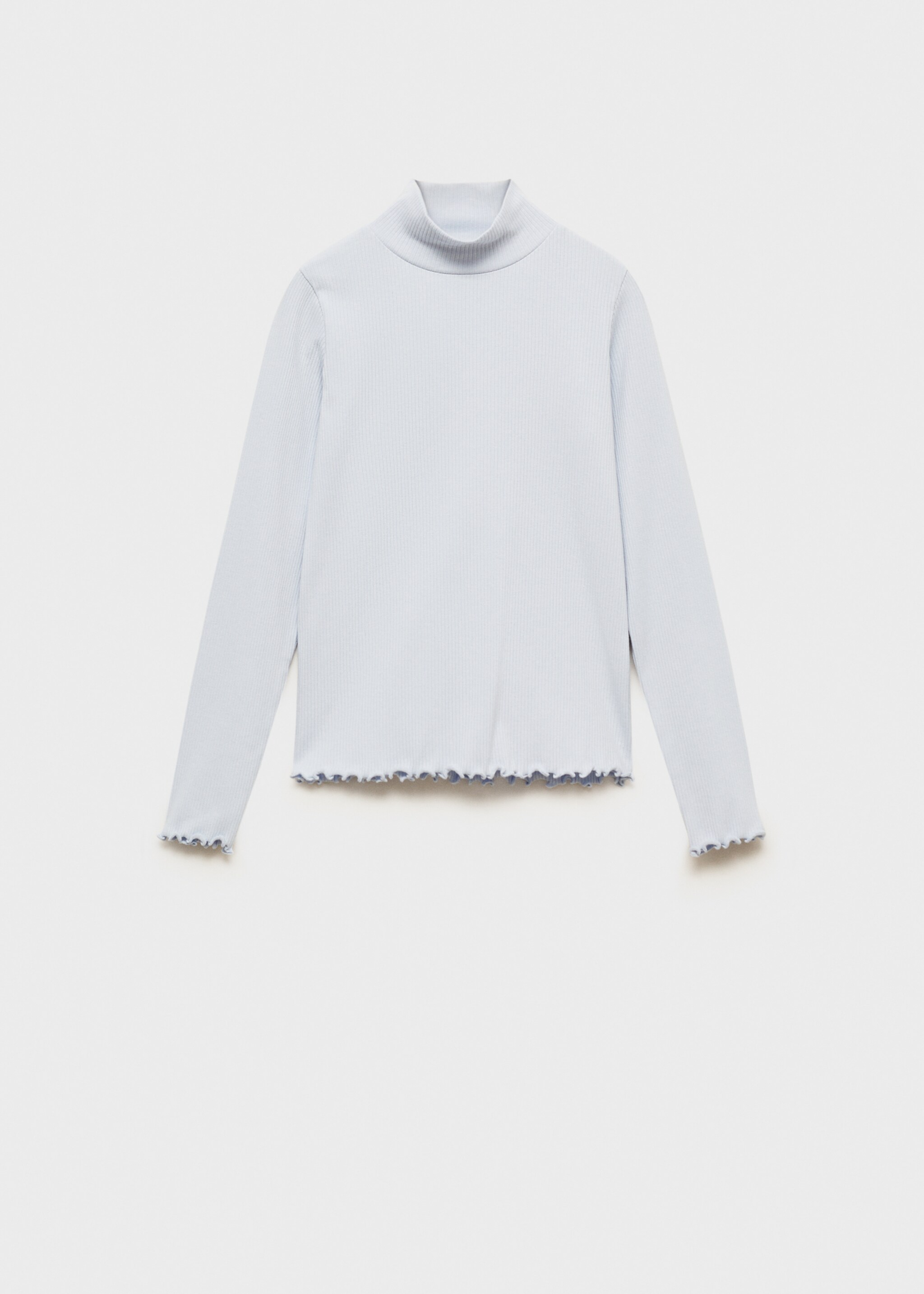 Ribbed high neck t-shirt - Article without model
