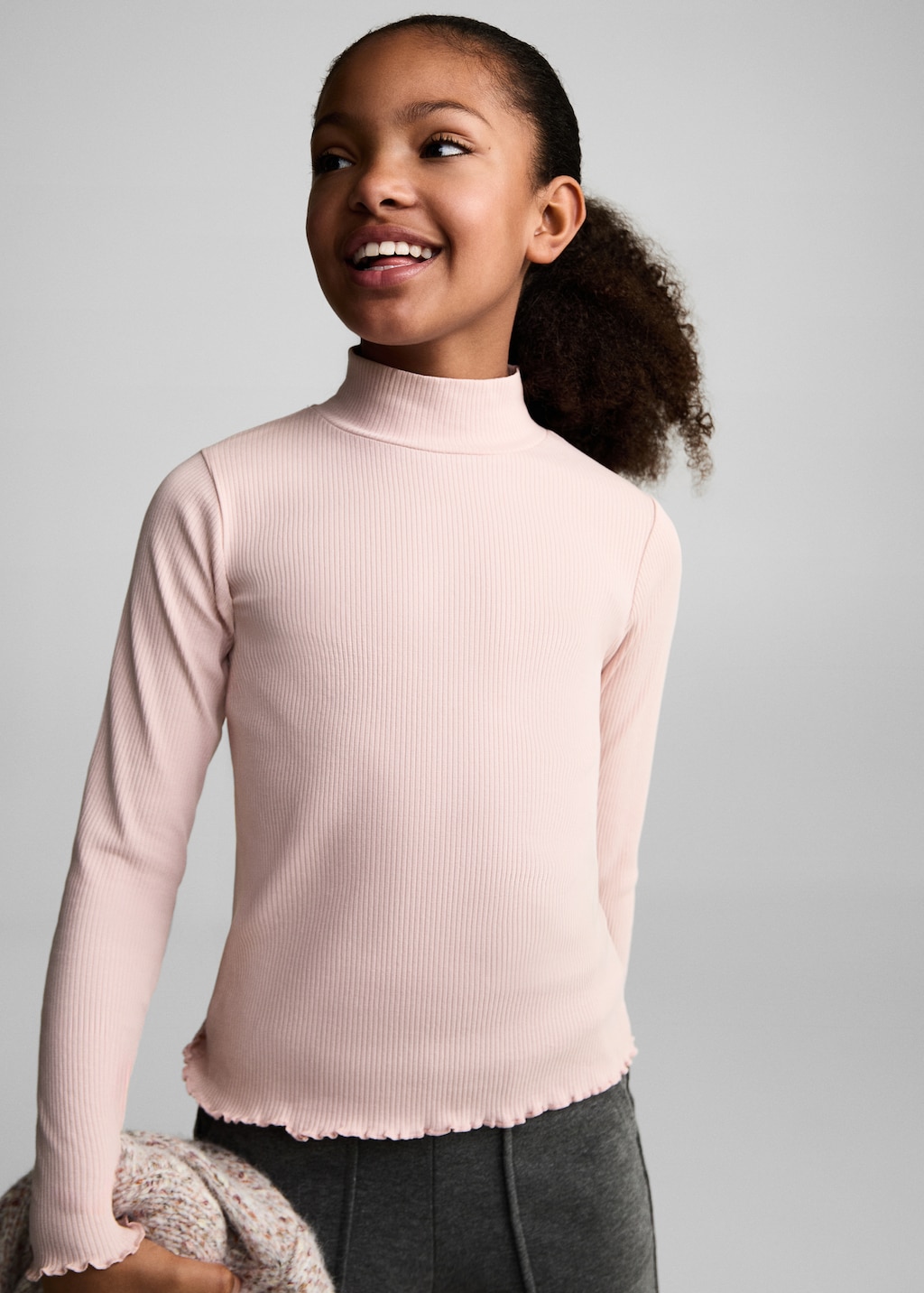 high neck t shirt girls