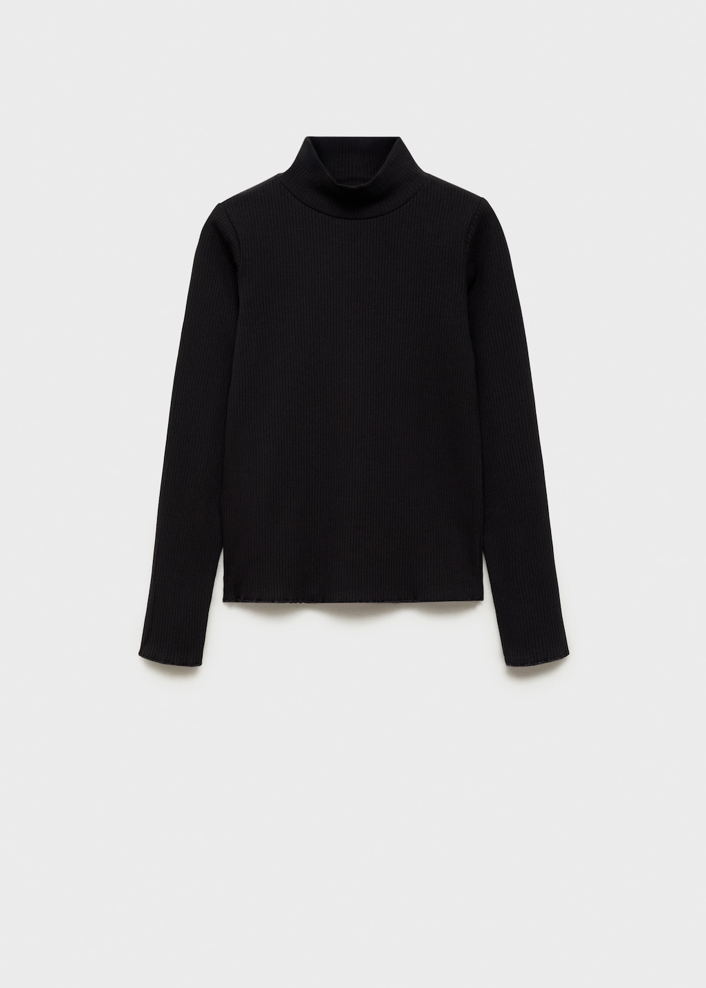 Ribbed high neck t-shirt - Kids | MANGO USA