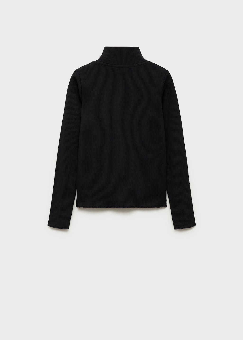 Ribbed high neck t-shirt - Kids | MANGO USA
