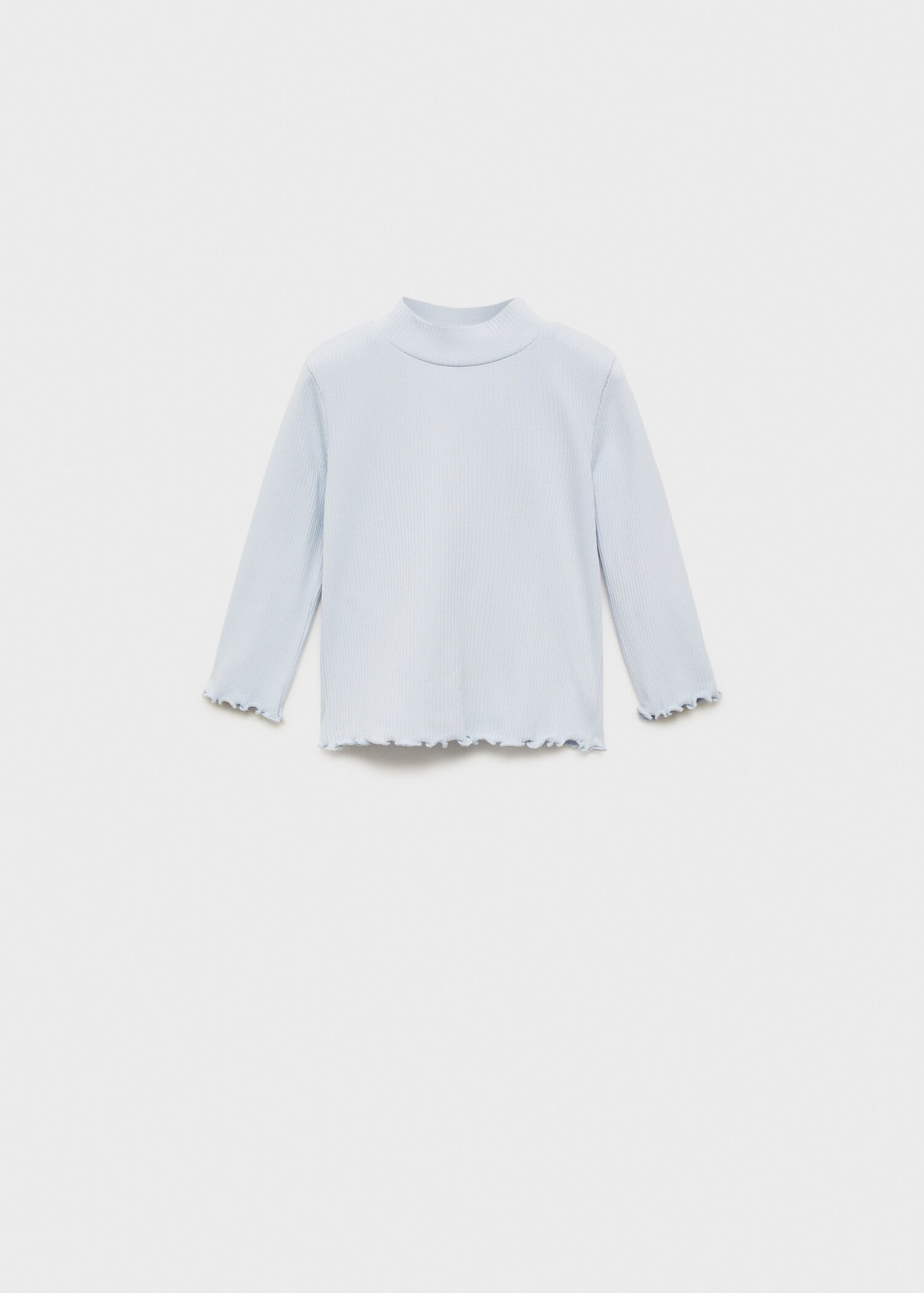 Camiseta canalé cuello alto - Artículo sin modelo