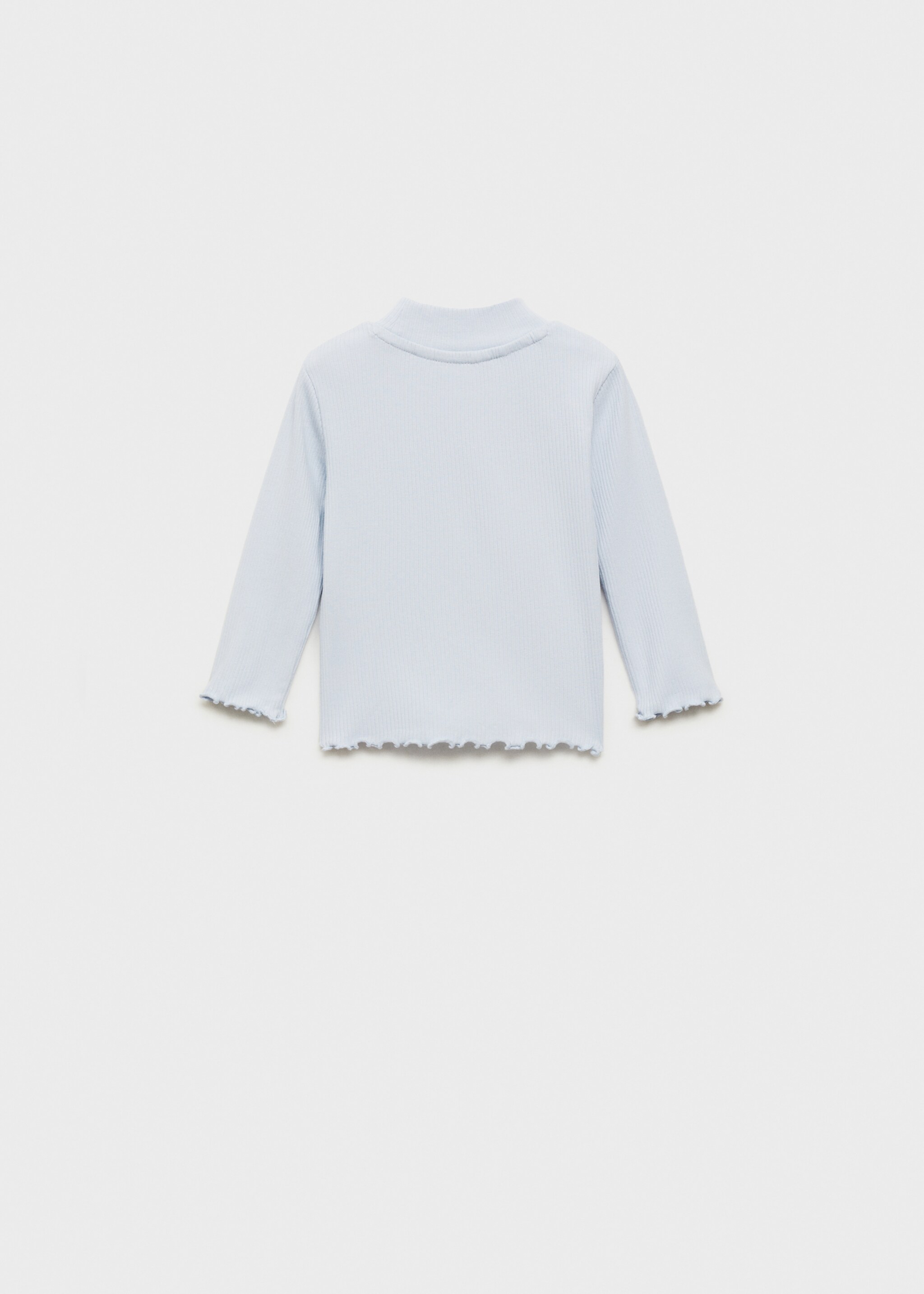 Camiseta canalé cuello alto - Reverso del artículo