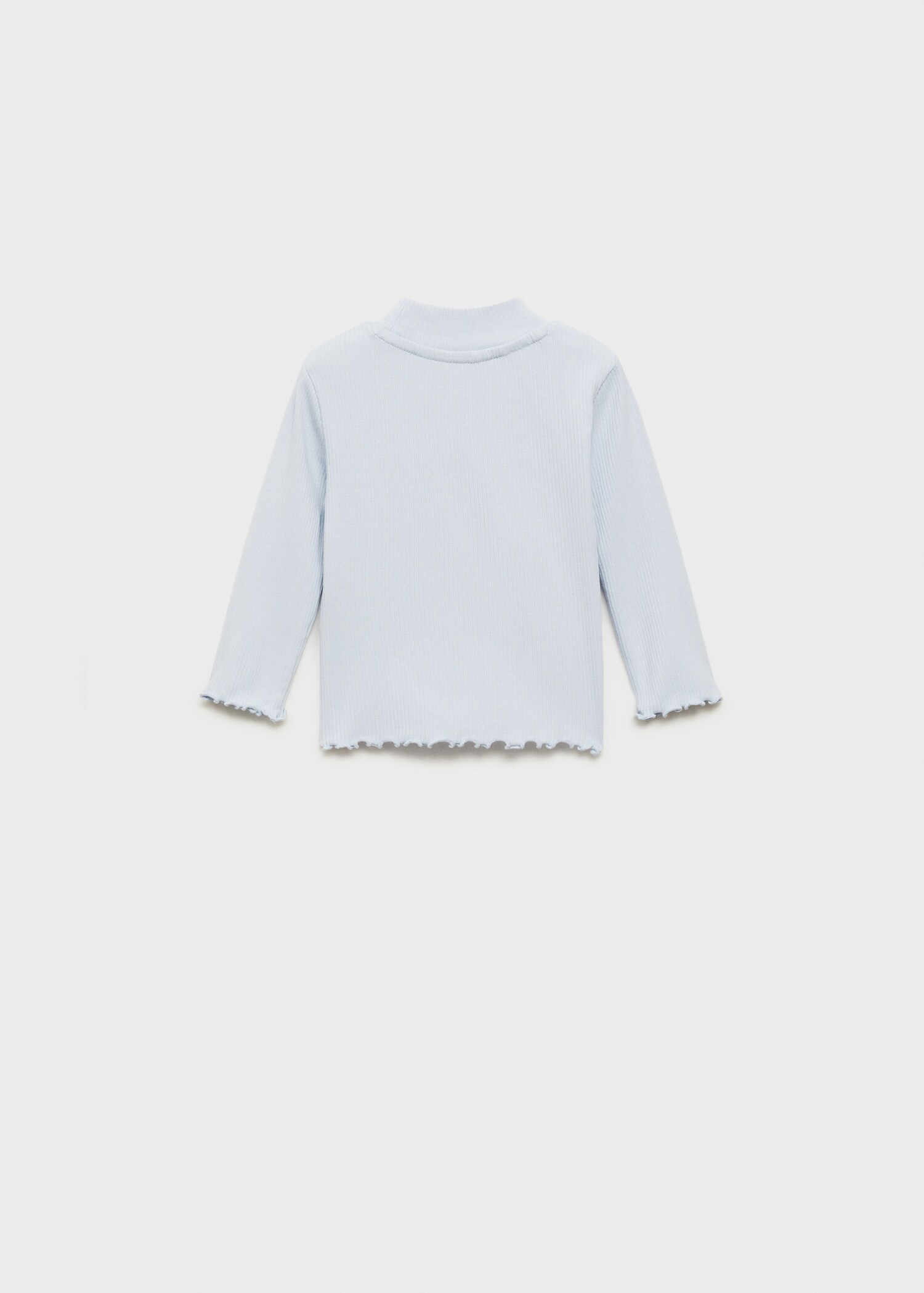 Camiseta canalé cuello alto - Reverso del artículo