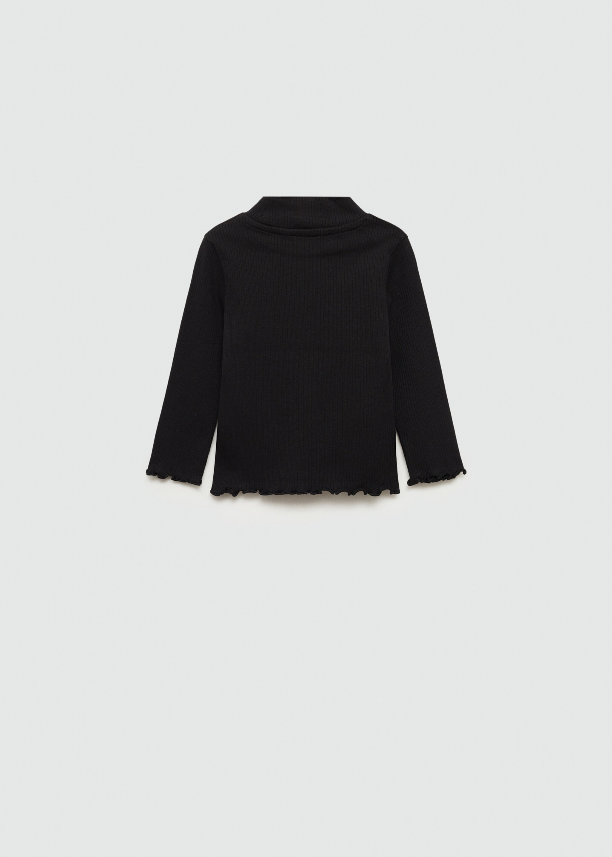 Camiseta canalé cuello alto - Reverso del artículo