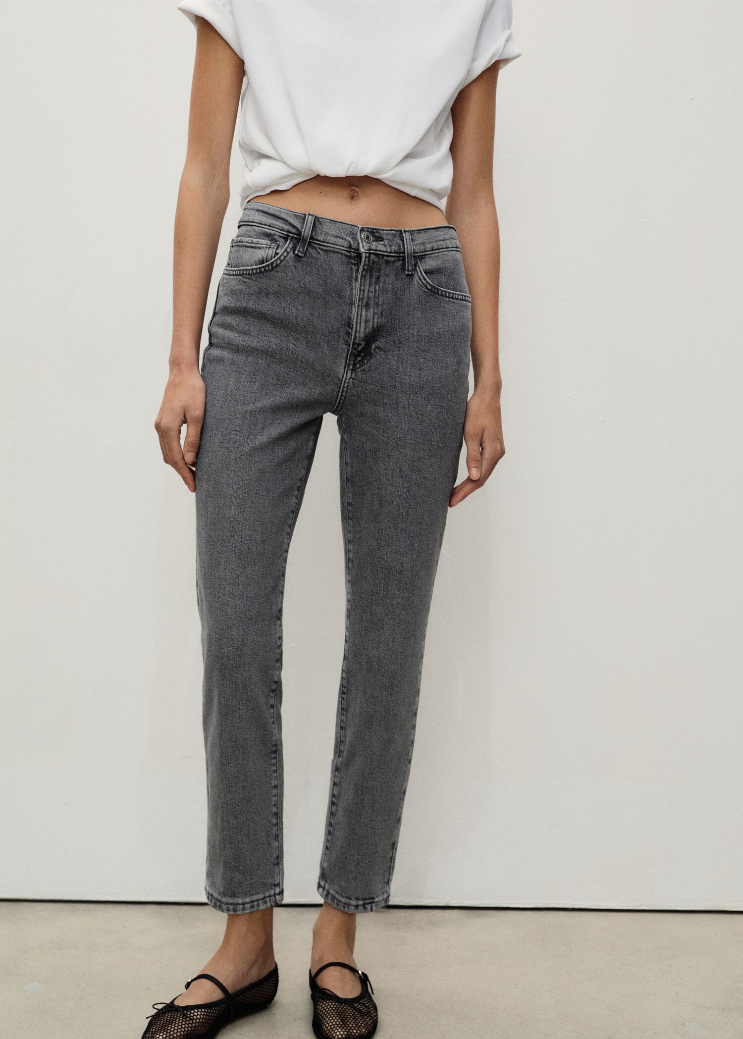 Slim-Jeans in Cropped-Länge Claudia - Mittlere Ansicht