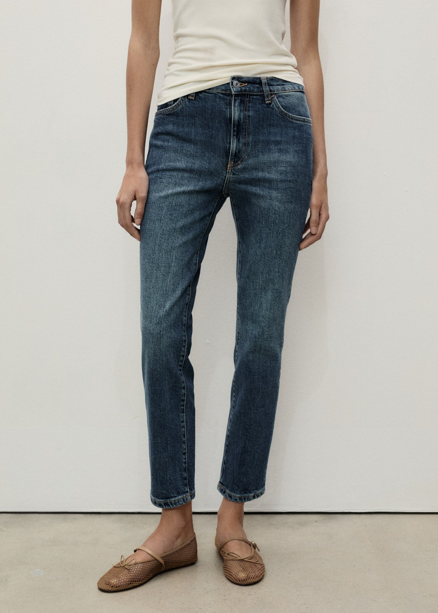 Slim-Jeans in Cropped-Länge Claudia - Mittlere Ansicht