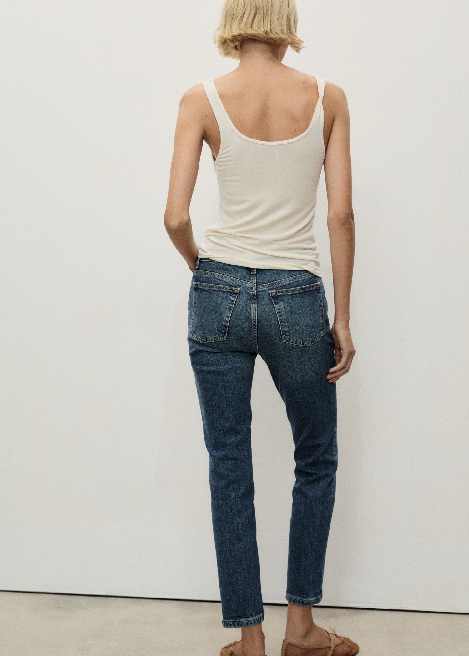 Slim-Jeans in Cropped-Länge Claudia - Rückseite des Artikels