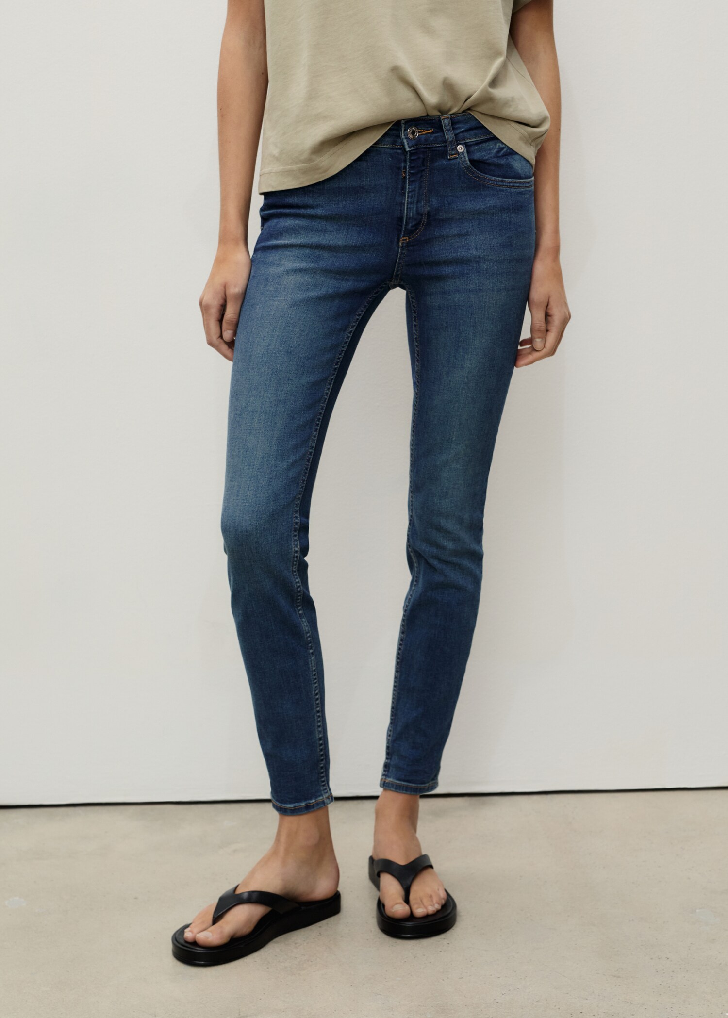 Push-up low-rise skinny jeans - Medium plane