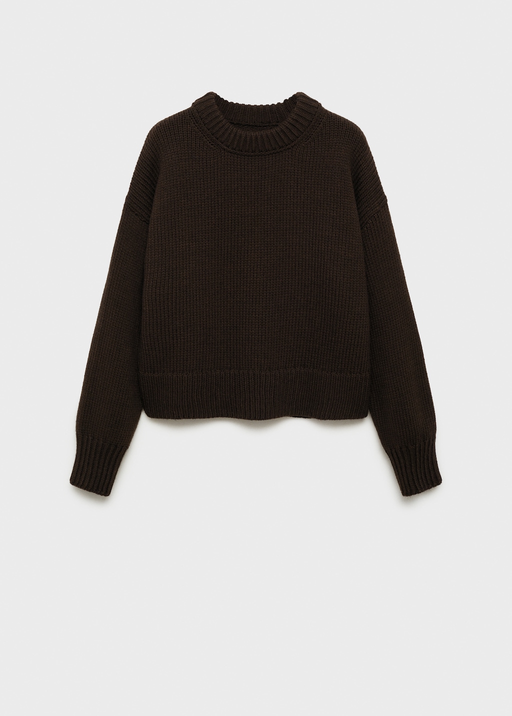 Chunky-knit sweater with ribbed trims - Women | MANGO USA