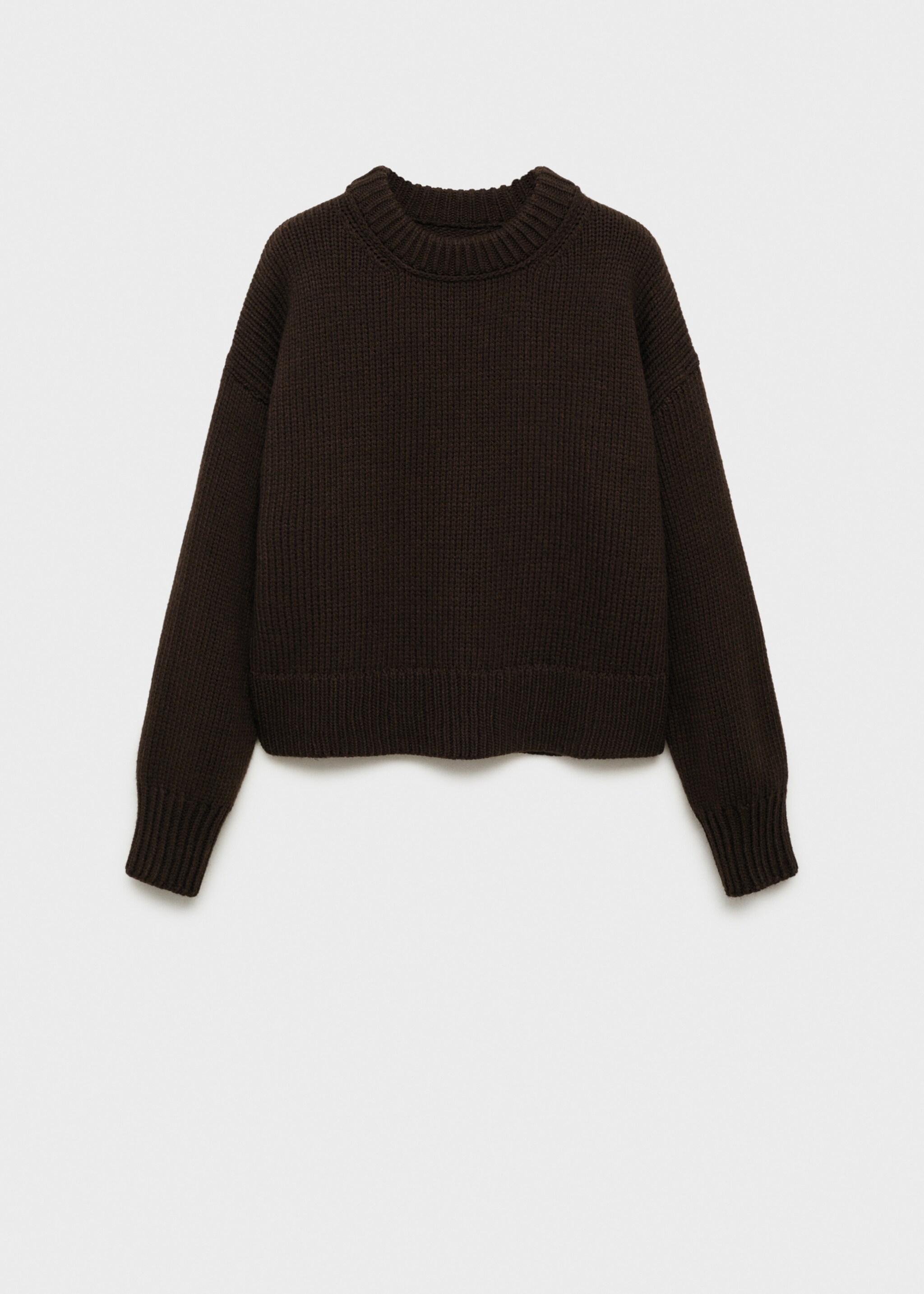 Chunky-knit sweater with ribbed trims - Article without model