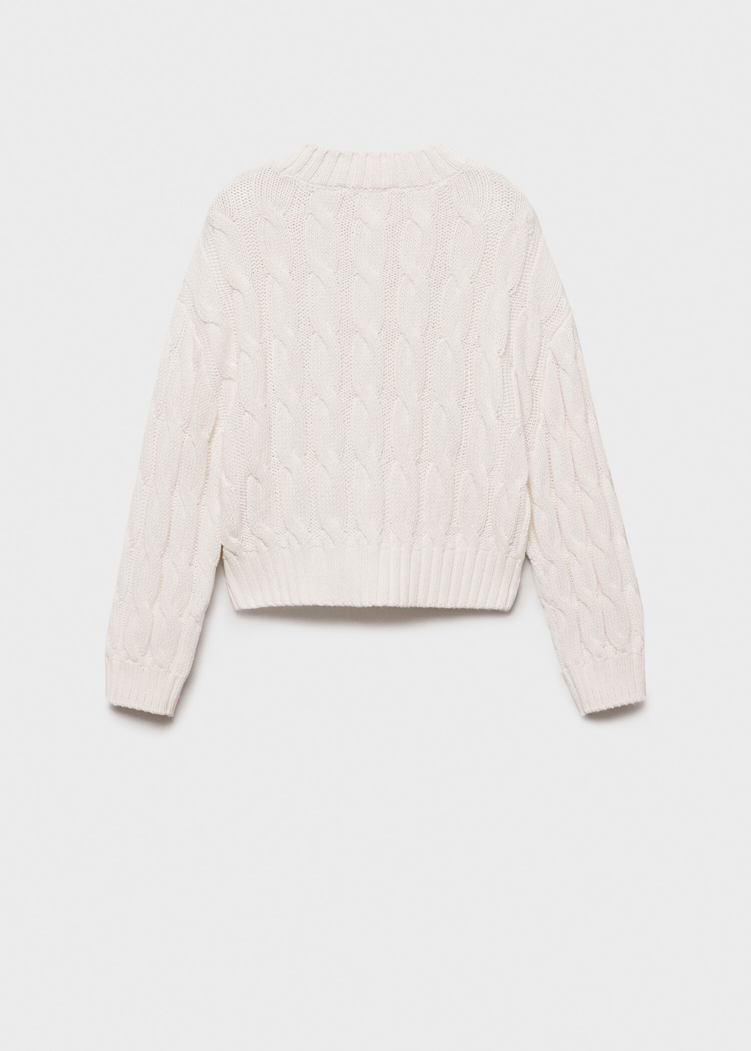 Braided knitted sweater - Reverse of the article