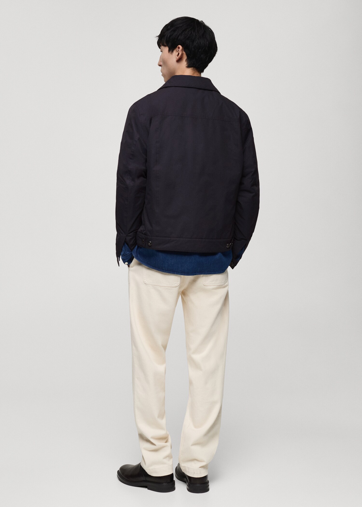 Water-repellent quilted jacket - Reverse of the article