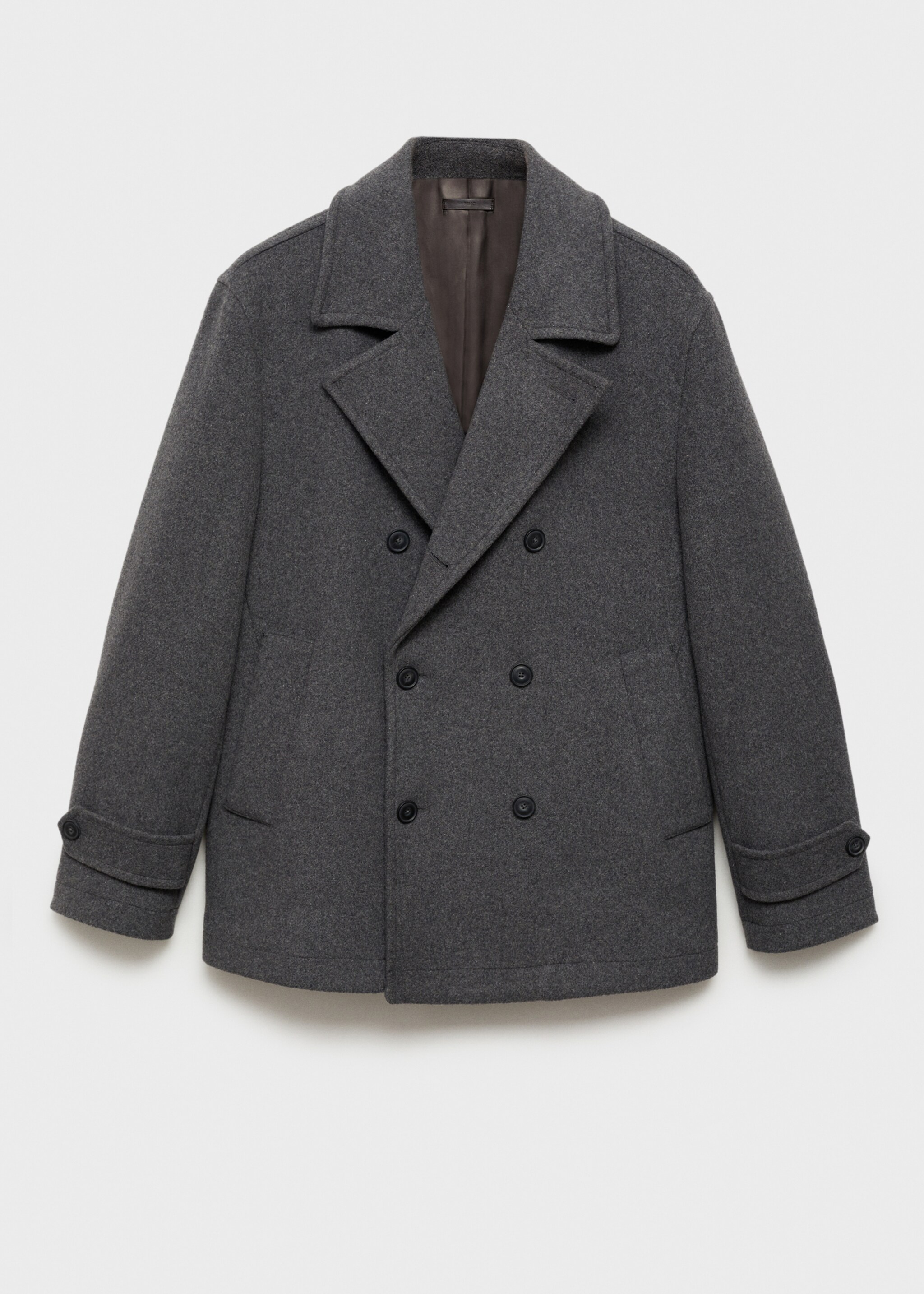 Wool double-breasted coat - Article without model