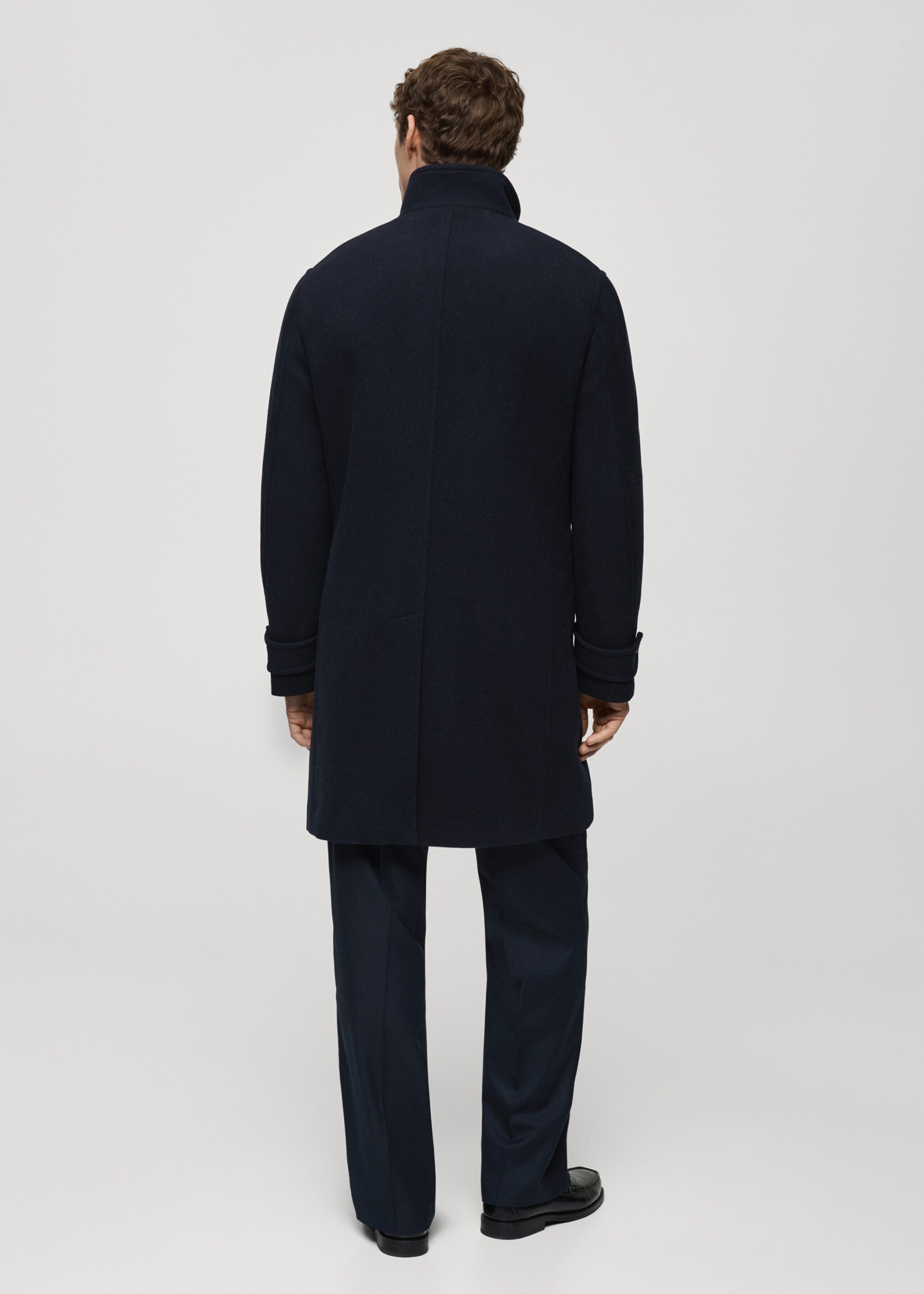 Quilted wool inner coat - Reverse of the article