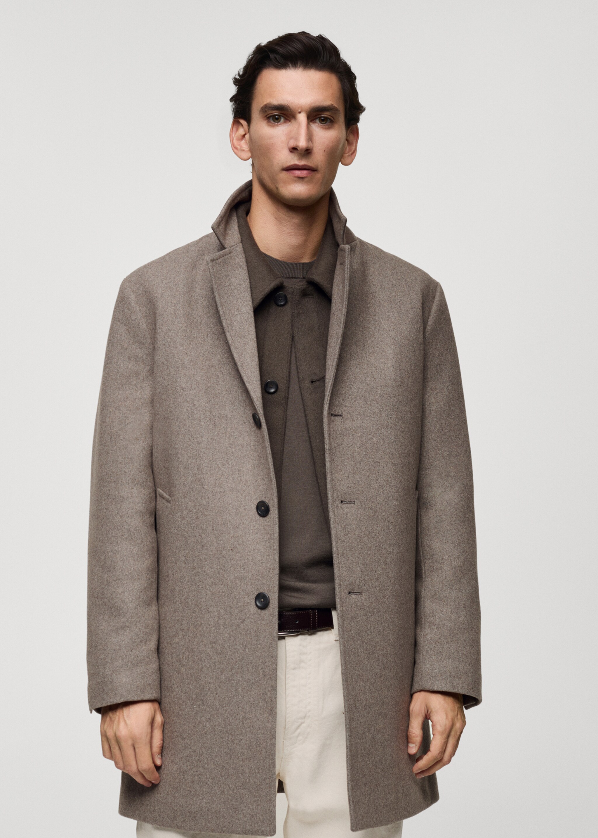 Quilted wool inner coat - Medium plane