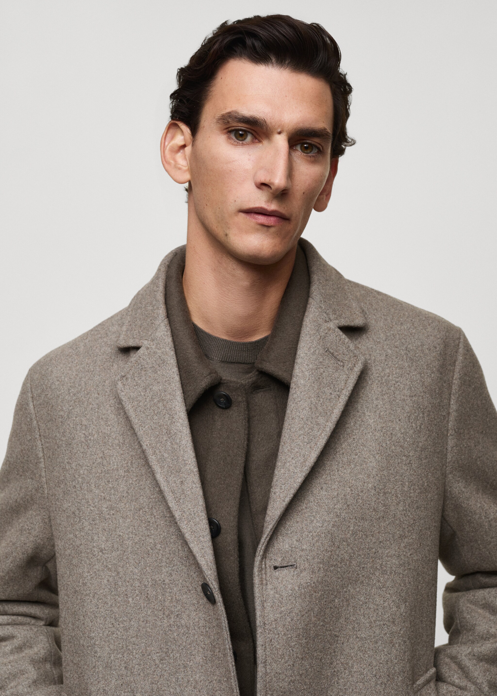 Quilted wool inner coat - Details of the article 1