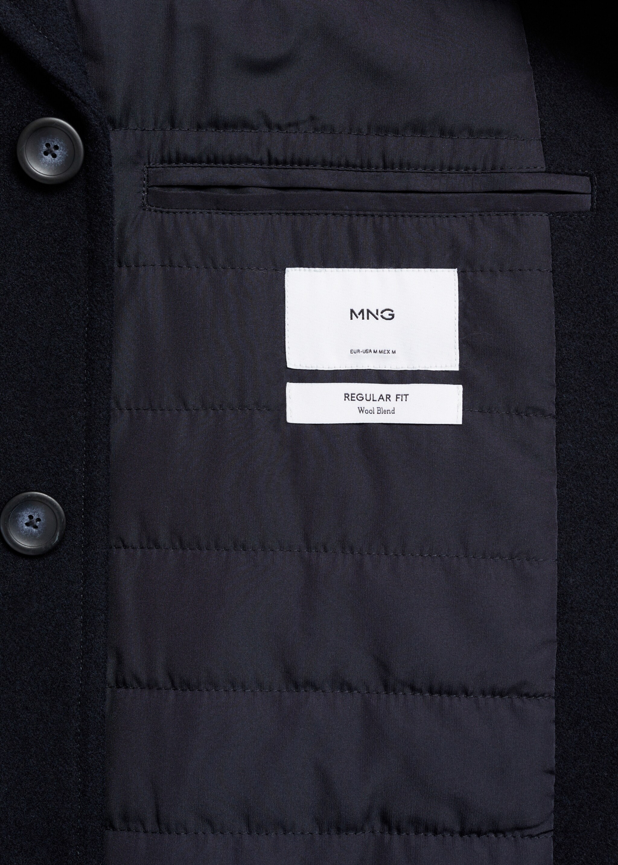 Quilted wool inner coat - Details of the article 0