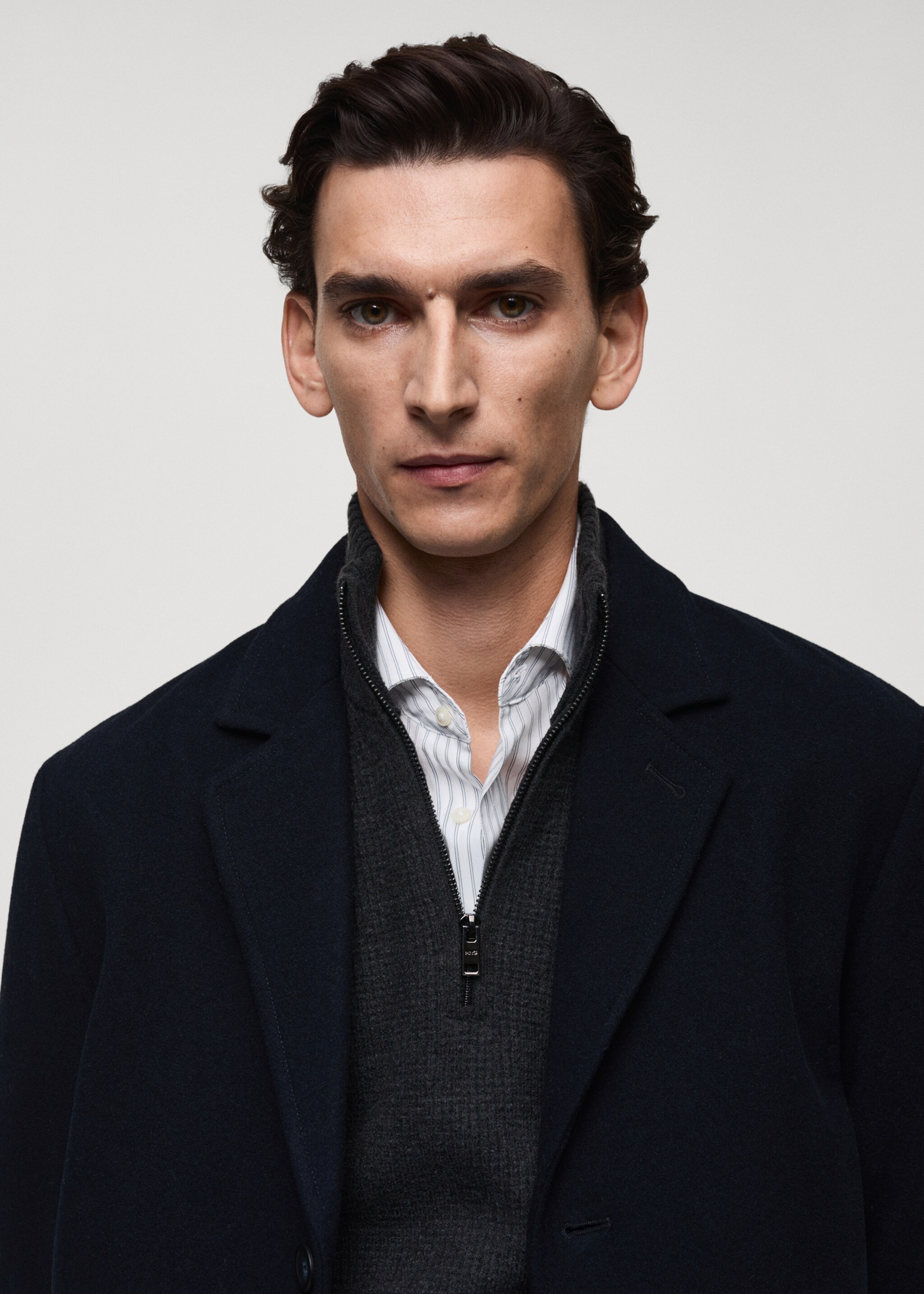 Quilted wool inner coat - Details of the article 1