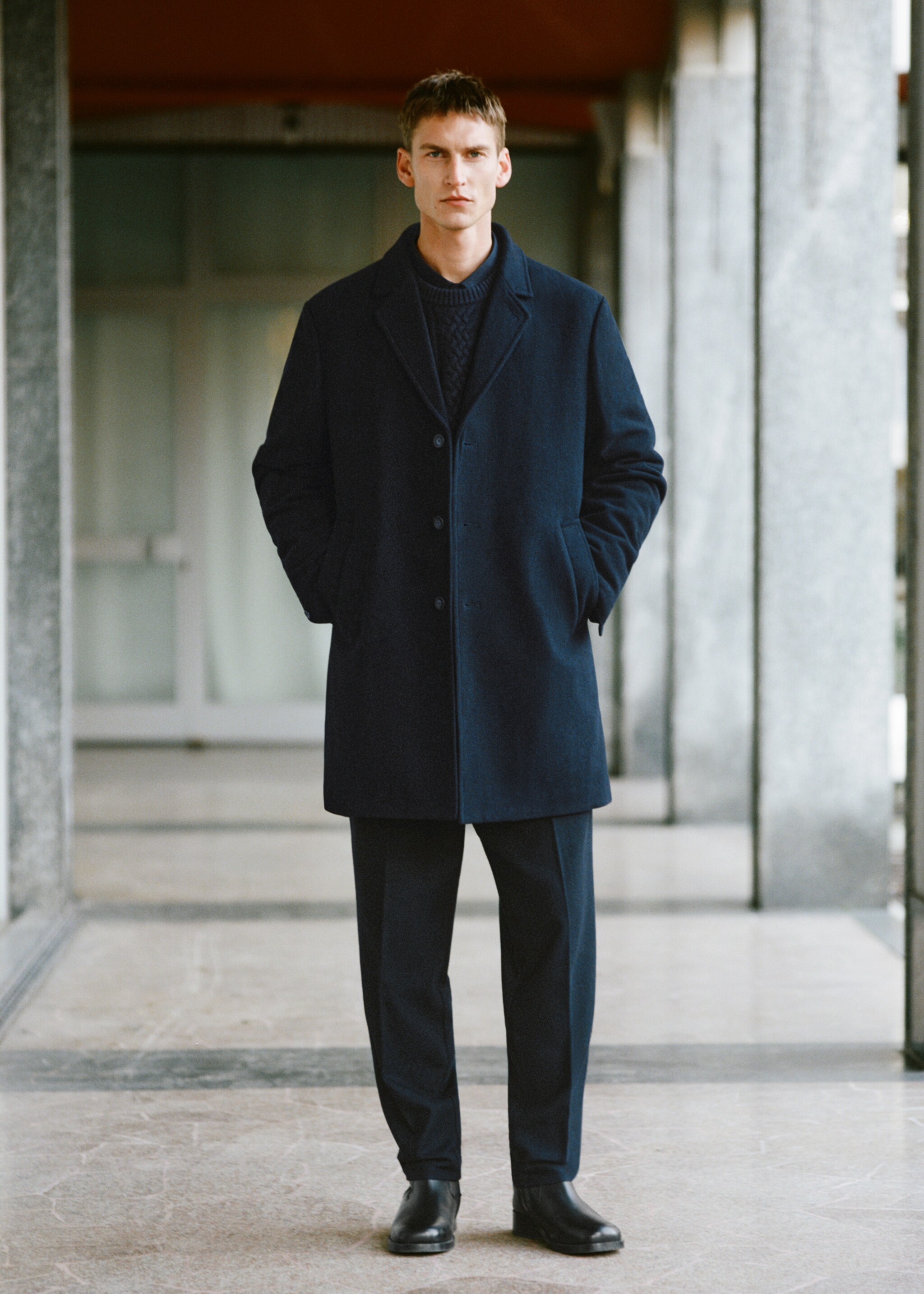 Quilted wool inner coat - Details of the article 3