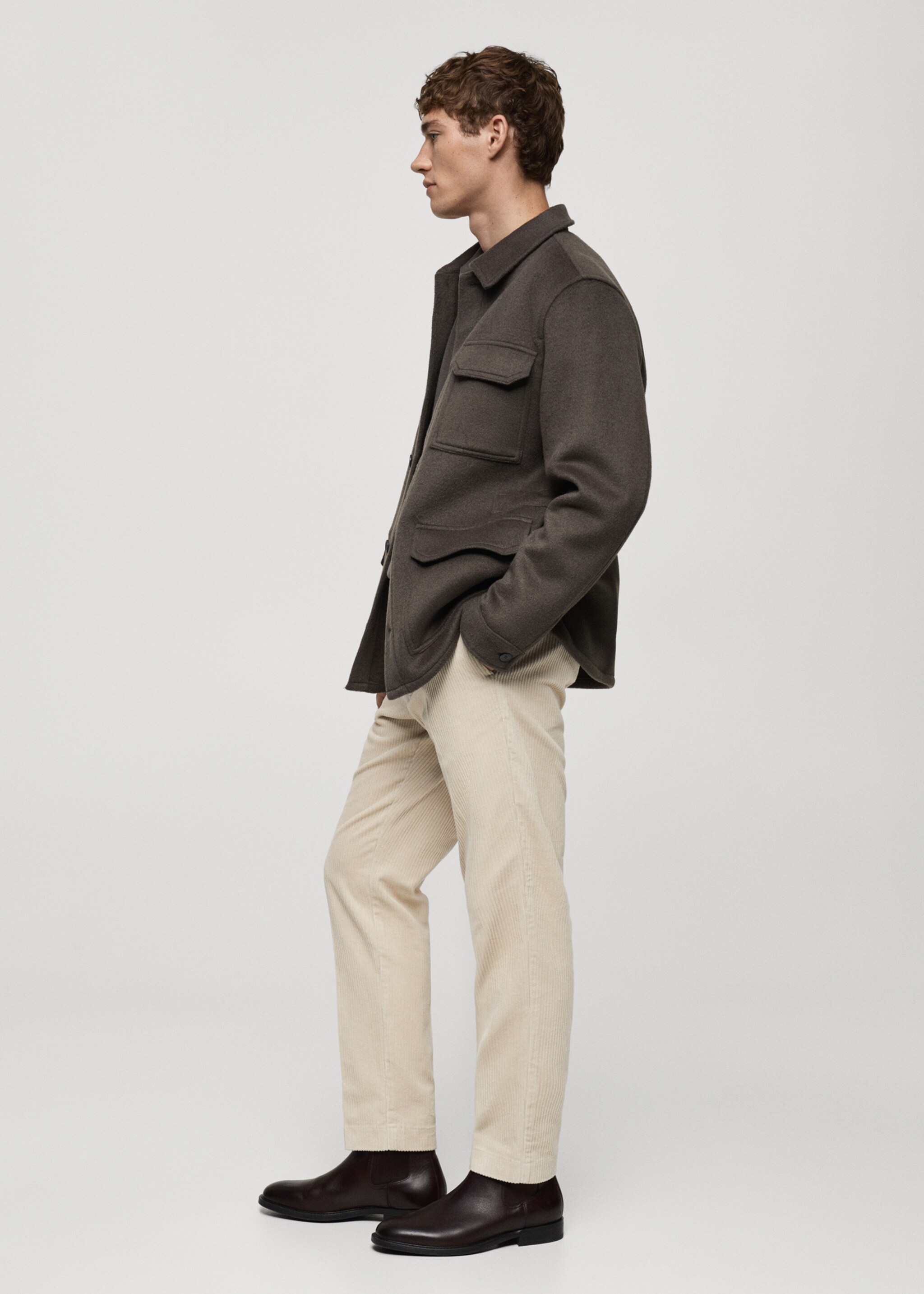Corduroy regular-fit trousers - Details of the article 2