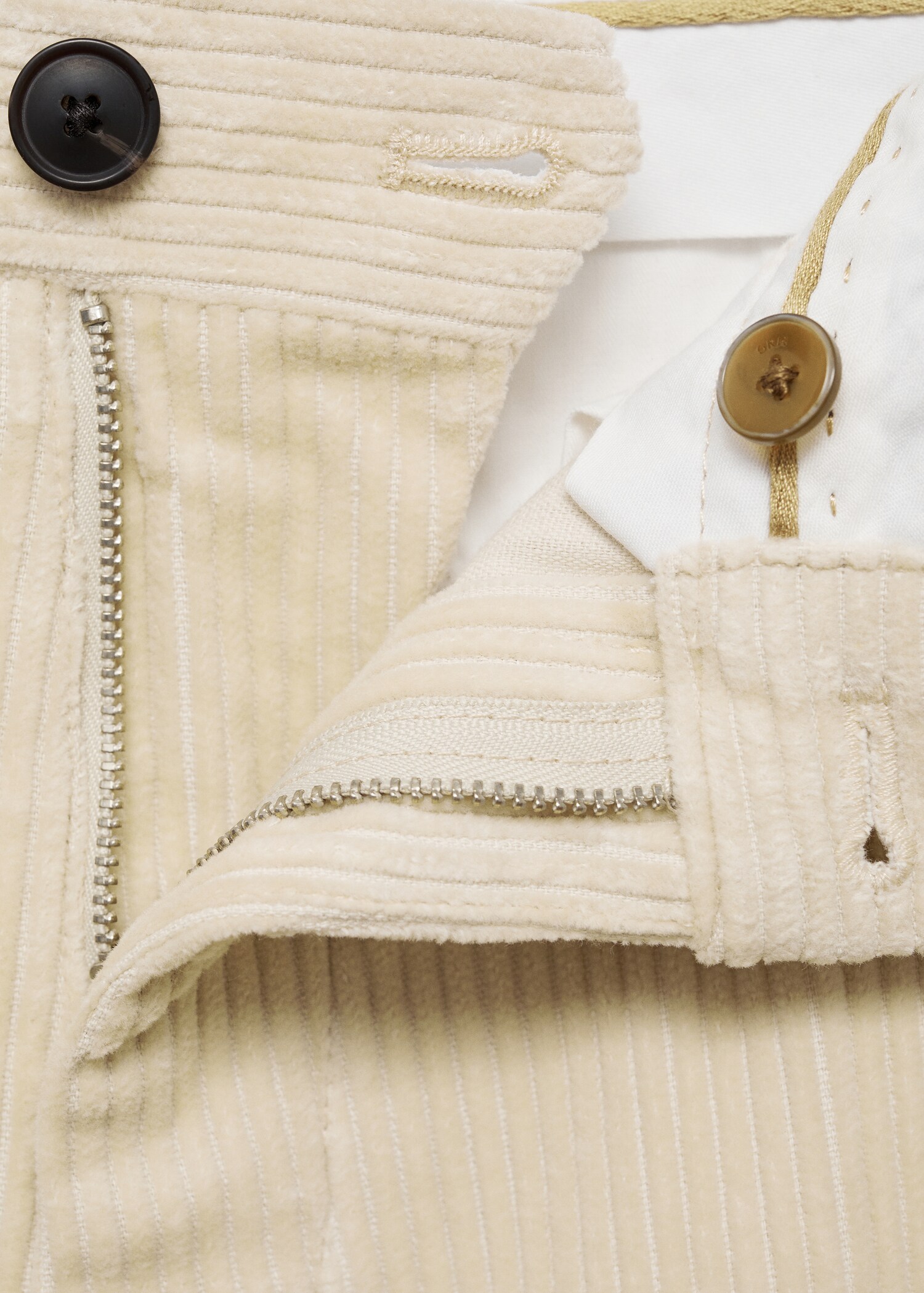 Corduroy regular-fit trousers - Details of the article 8