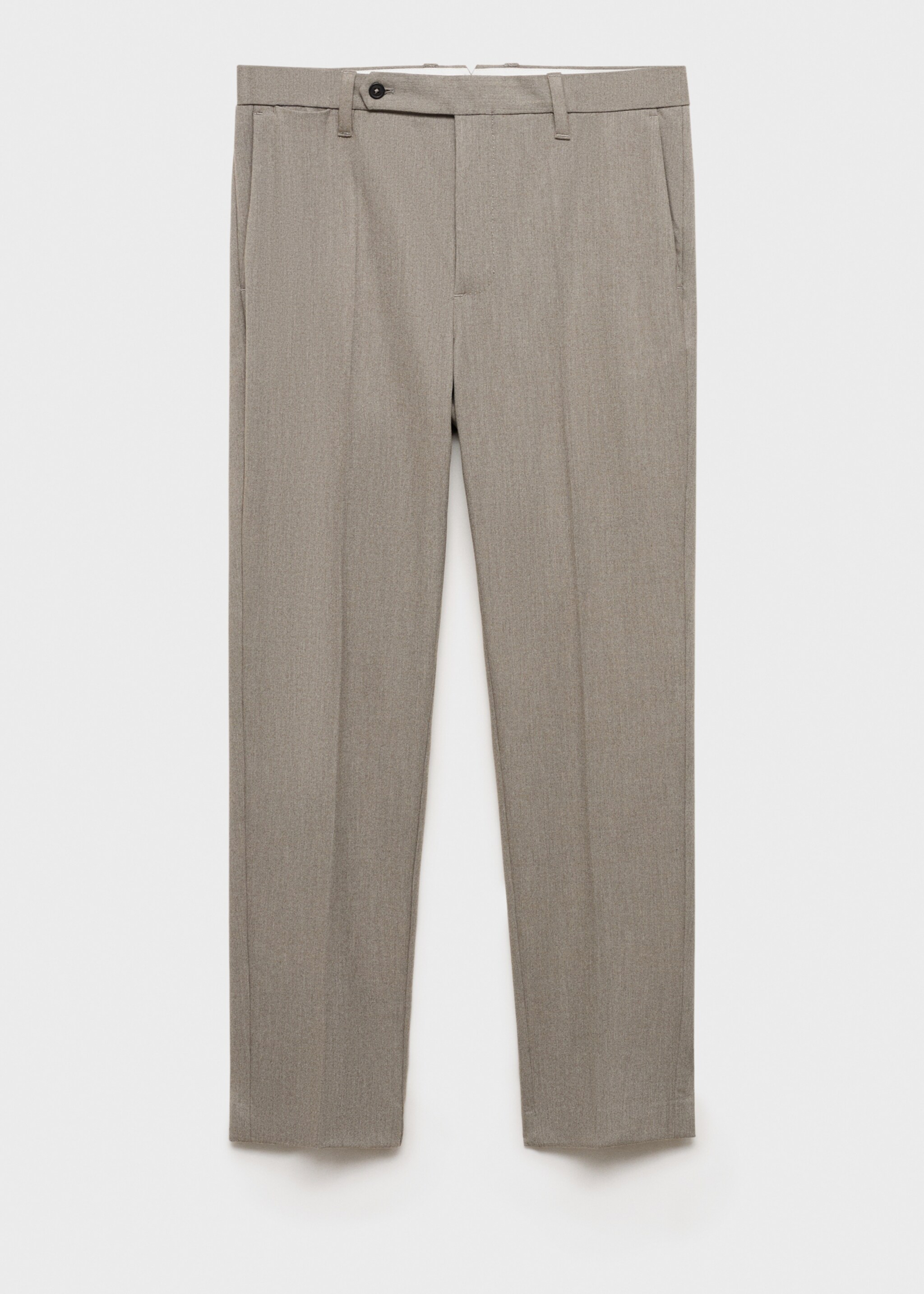 Slim-fit flannel trousers - Article without model