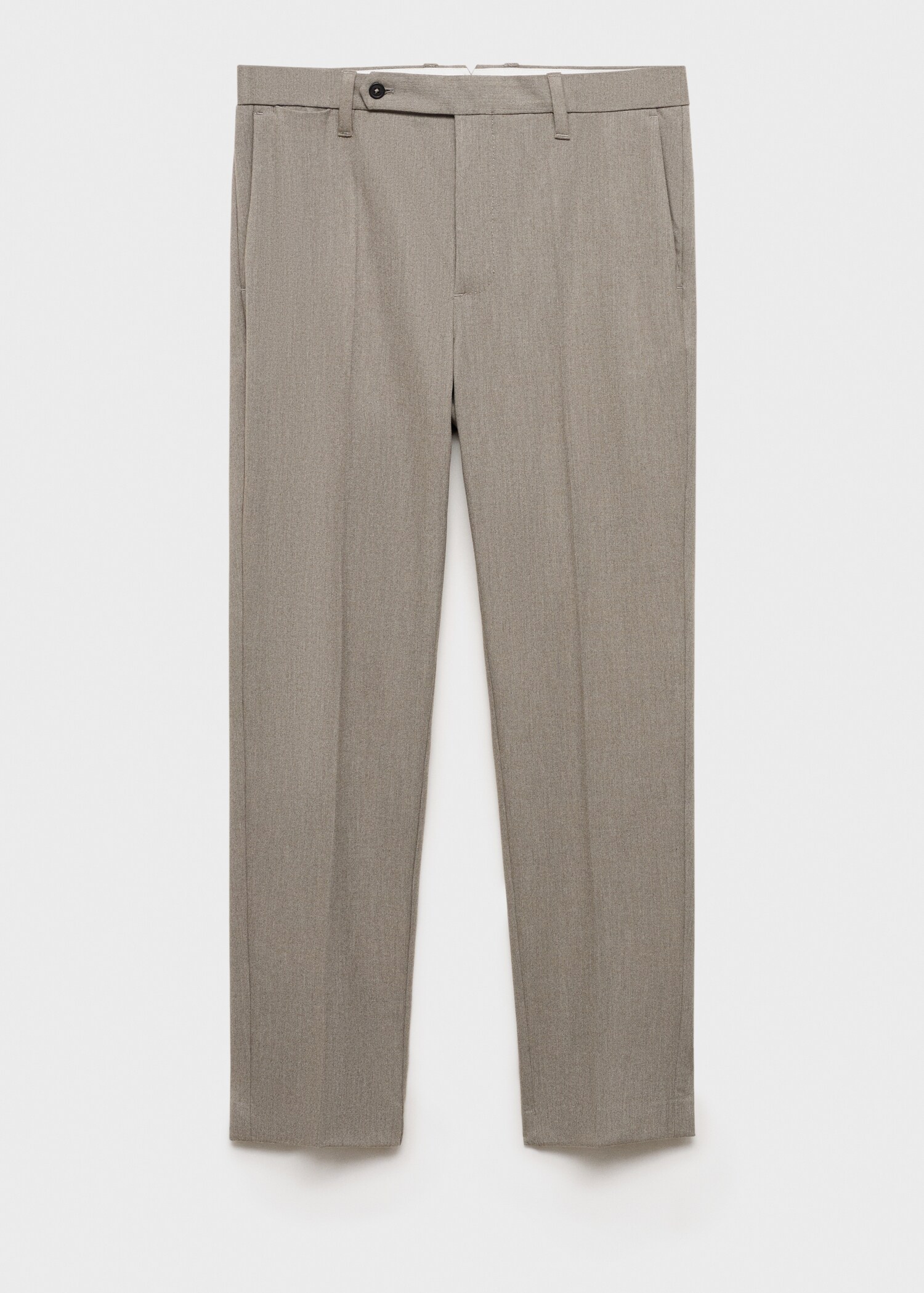 Slim-fit flannel trousers - Article without model