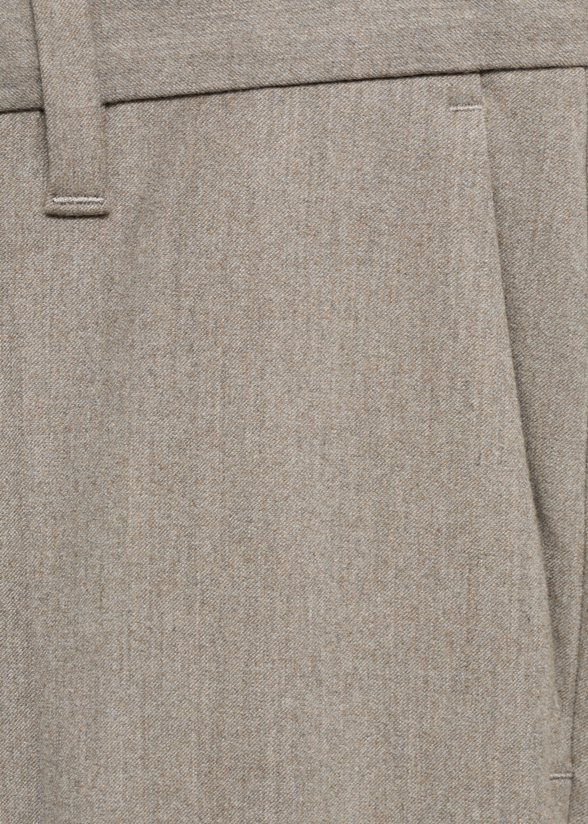 Slim-fit flannel trousers - Details of the article 8