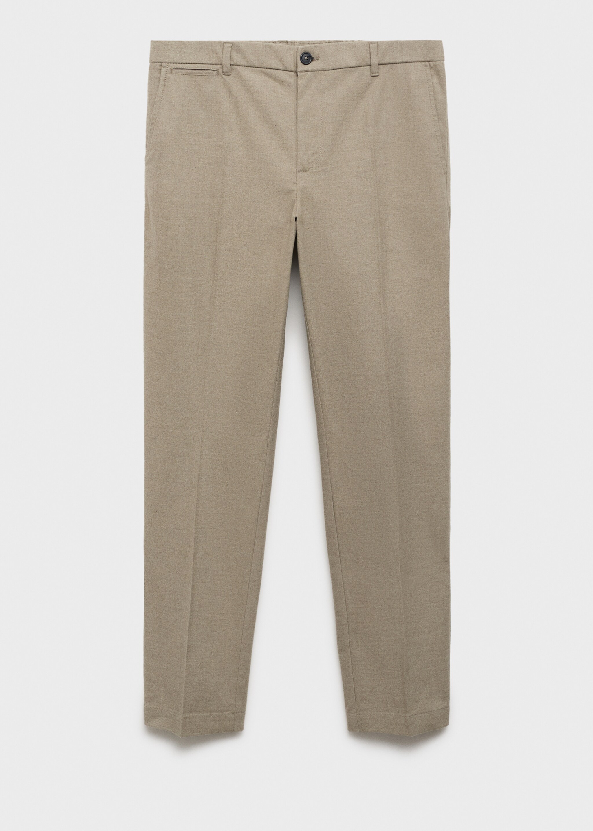 Regular-fit flannel trousers - Article without model