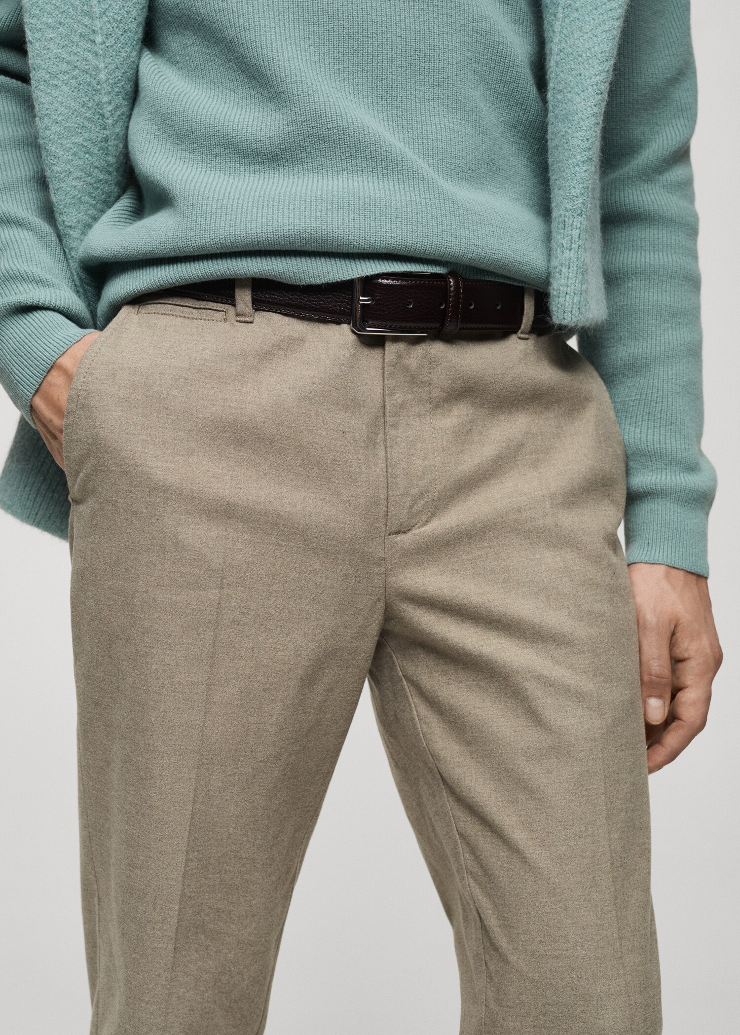 Pantalón franela regular fit - Detalle del artículo 1