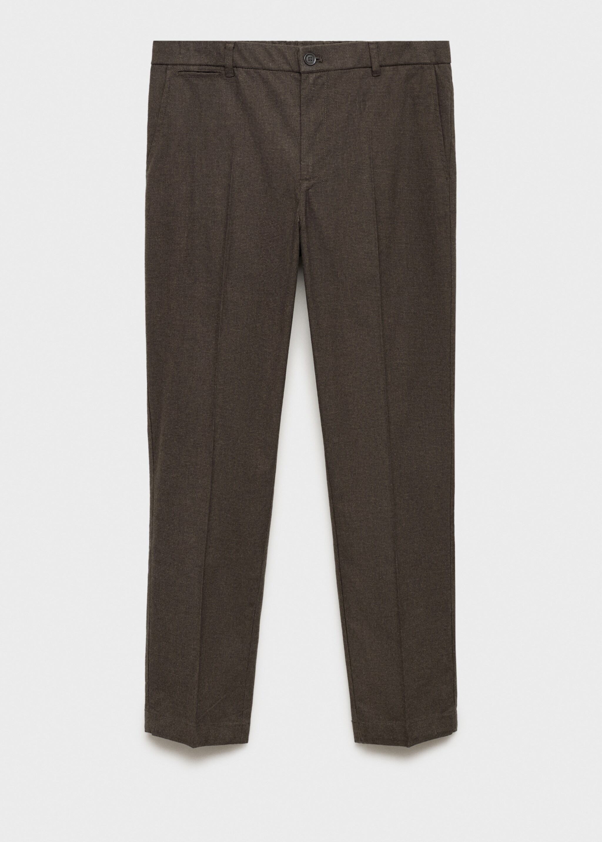 Micro-houndstooth flannel trousers - Article without model